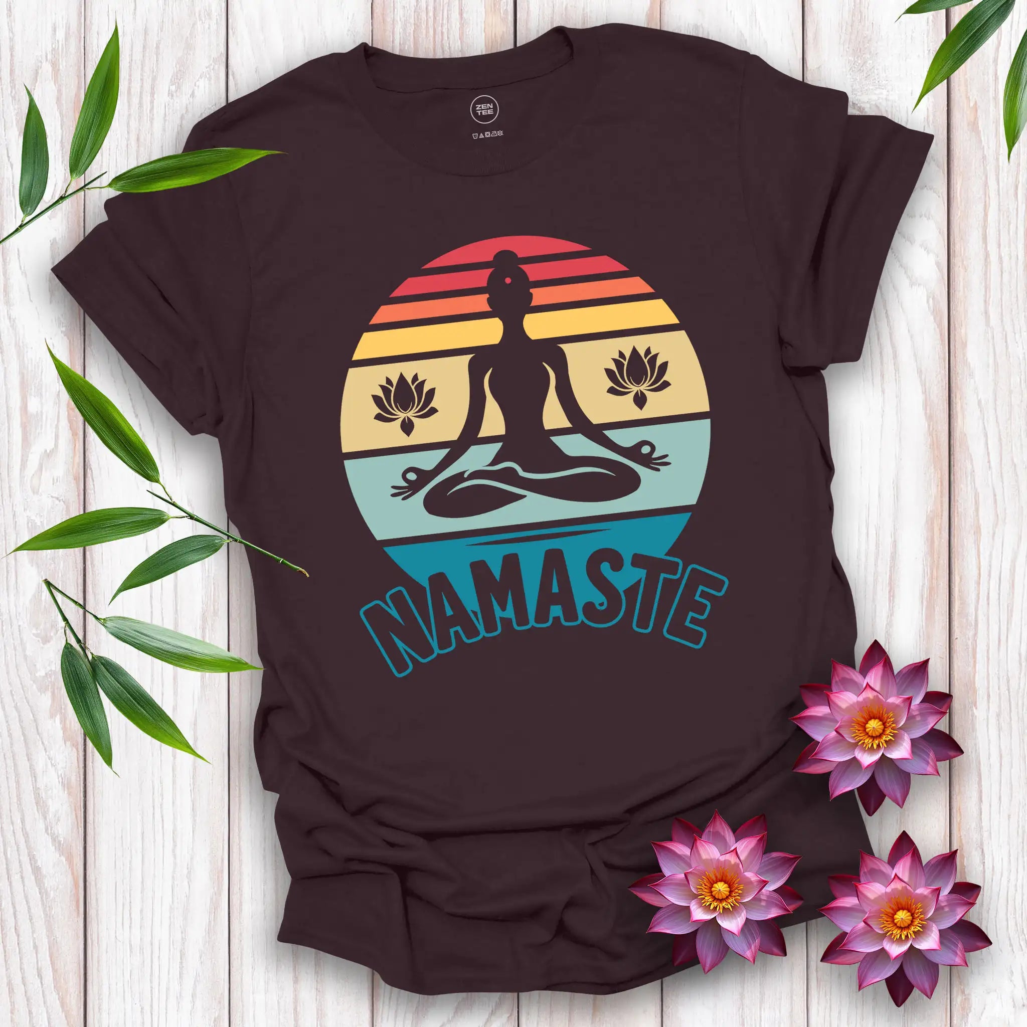 Namaste Sunset Serenity T-Shirt