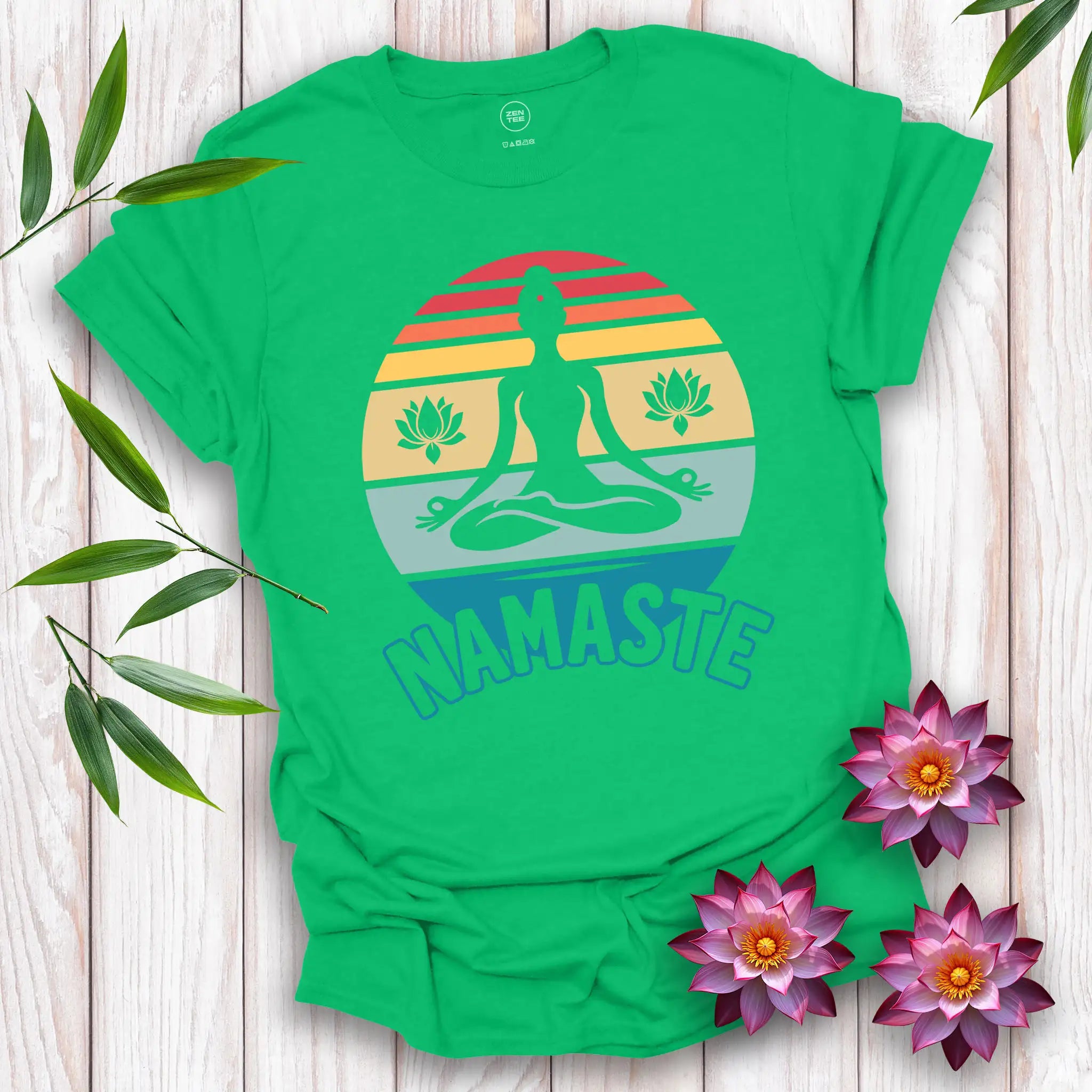 Namaste Sunset Serenity T-Shirt