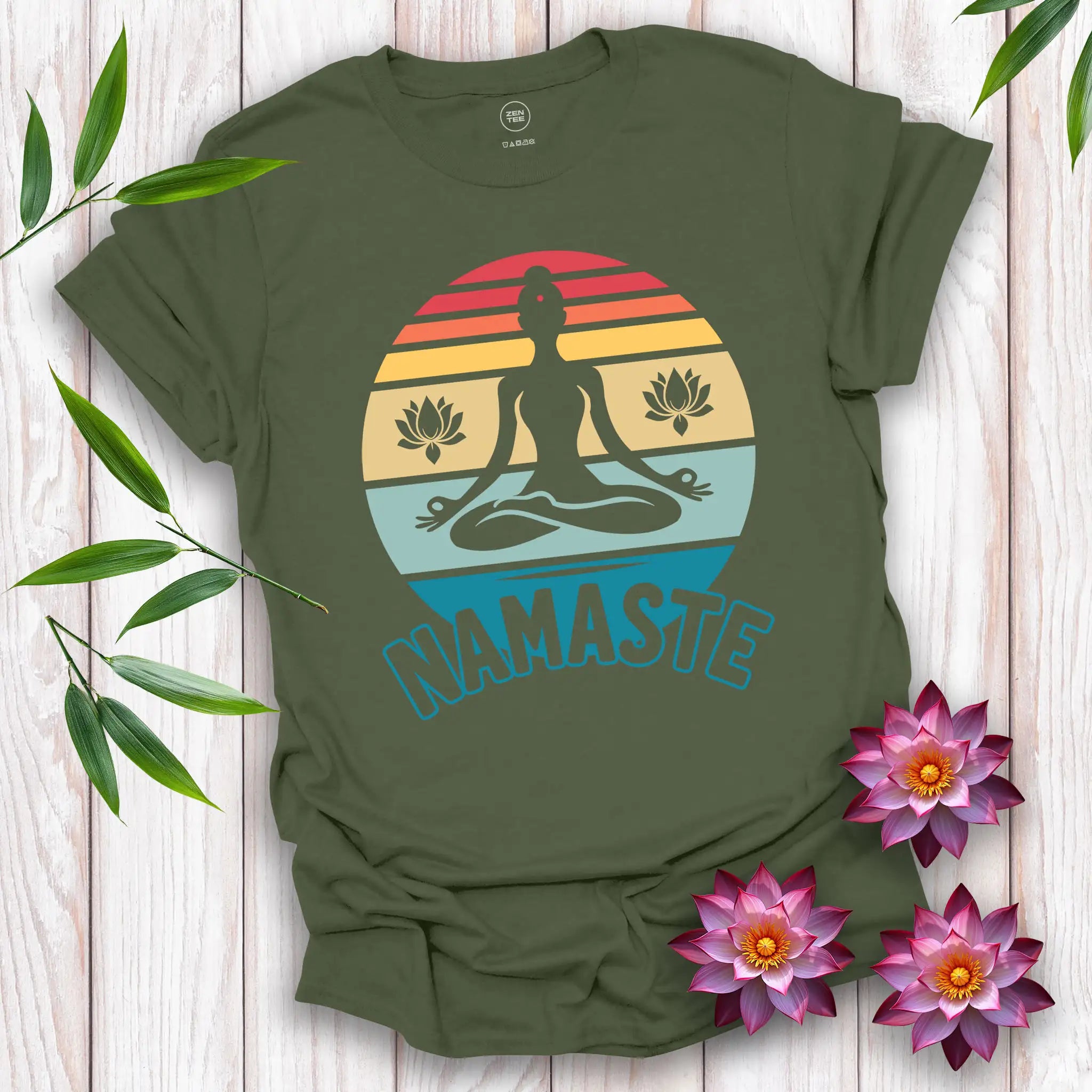 Namaste Sunset Serenity T-Shirt