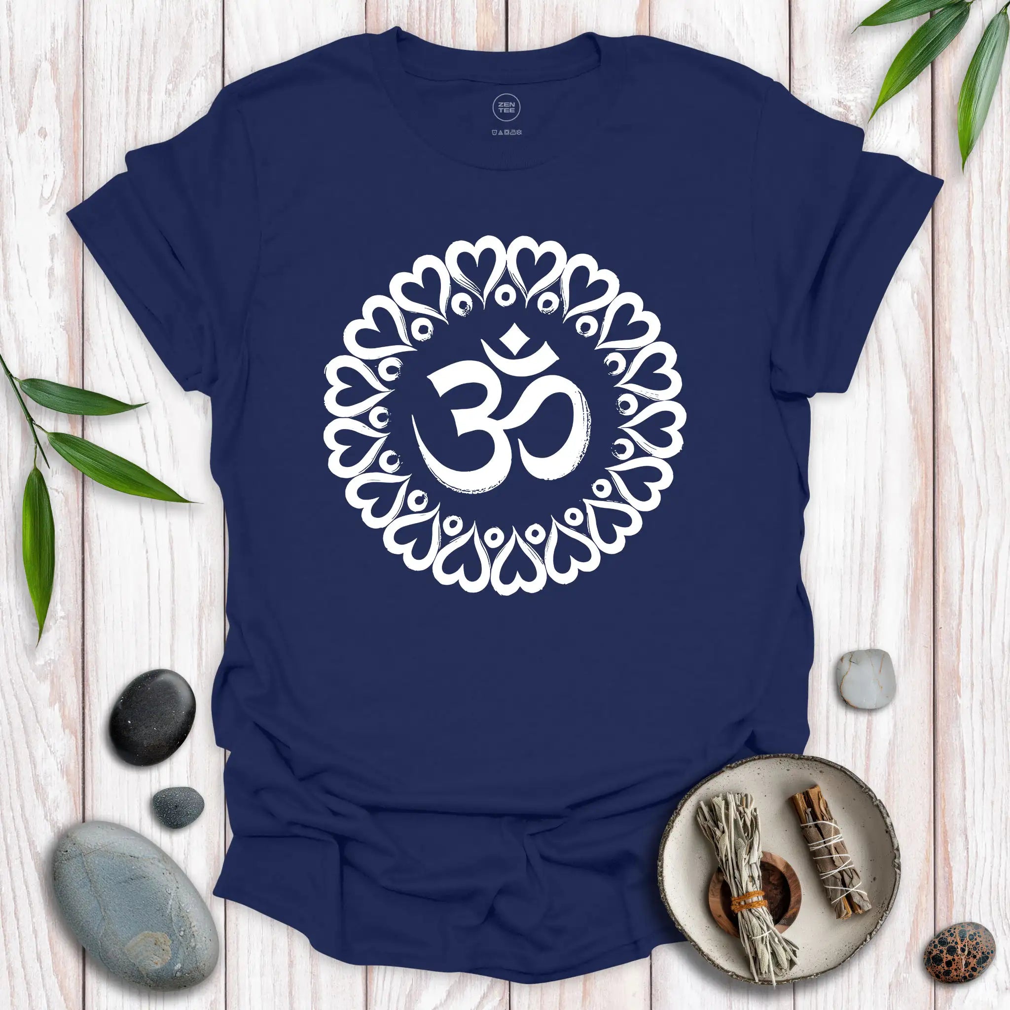 Om Heart Circle T-Shirt