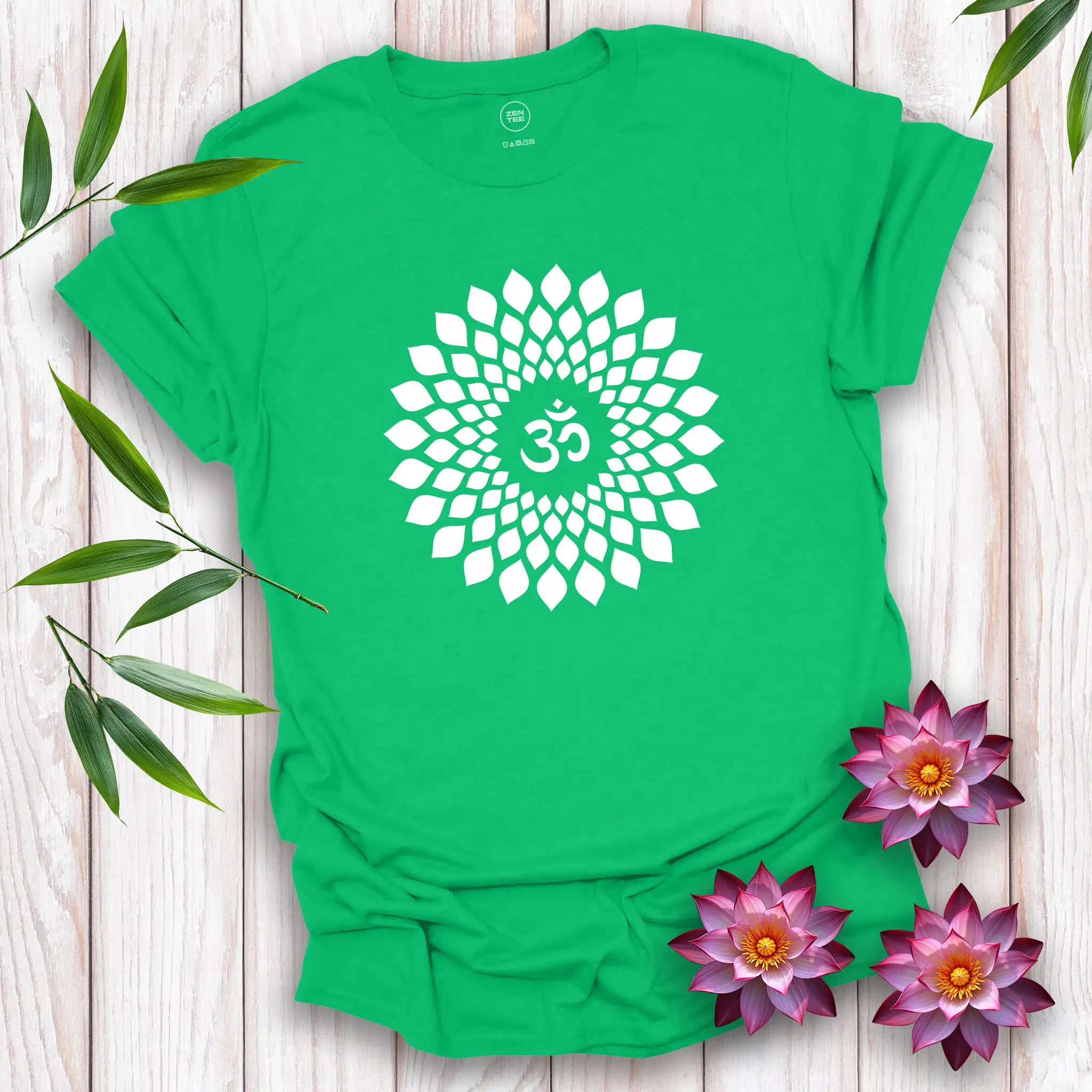 Om Petal Pattern T-Shirt