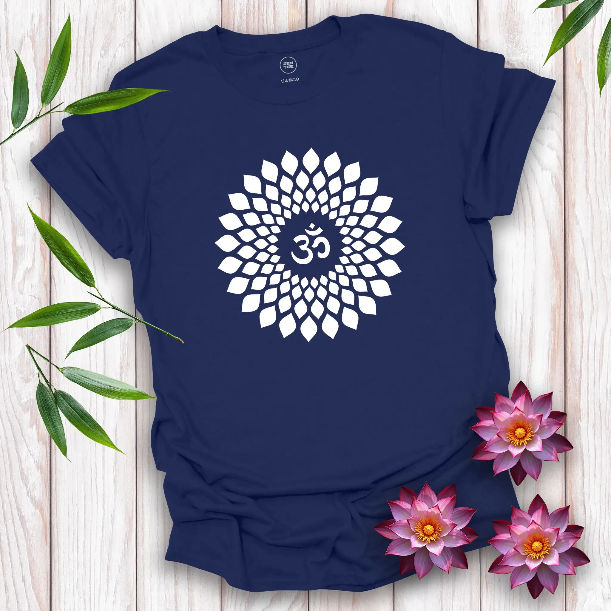Om Petal Pattern T-Shirt