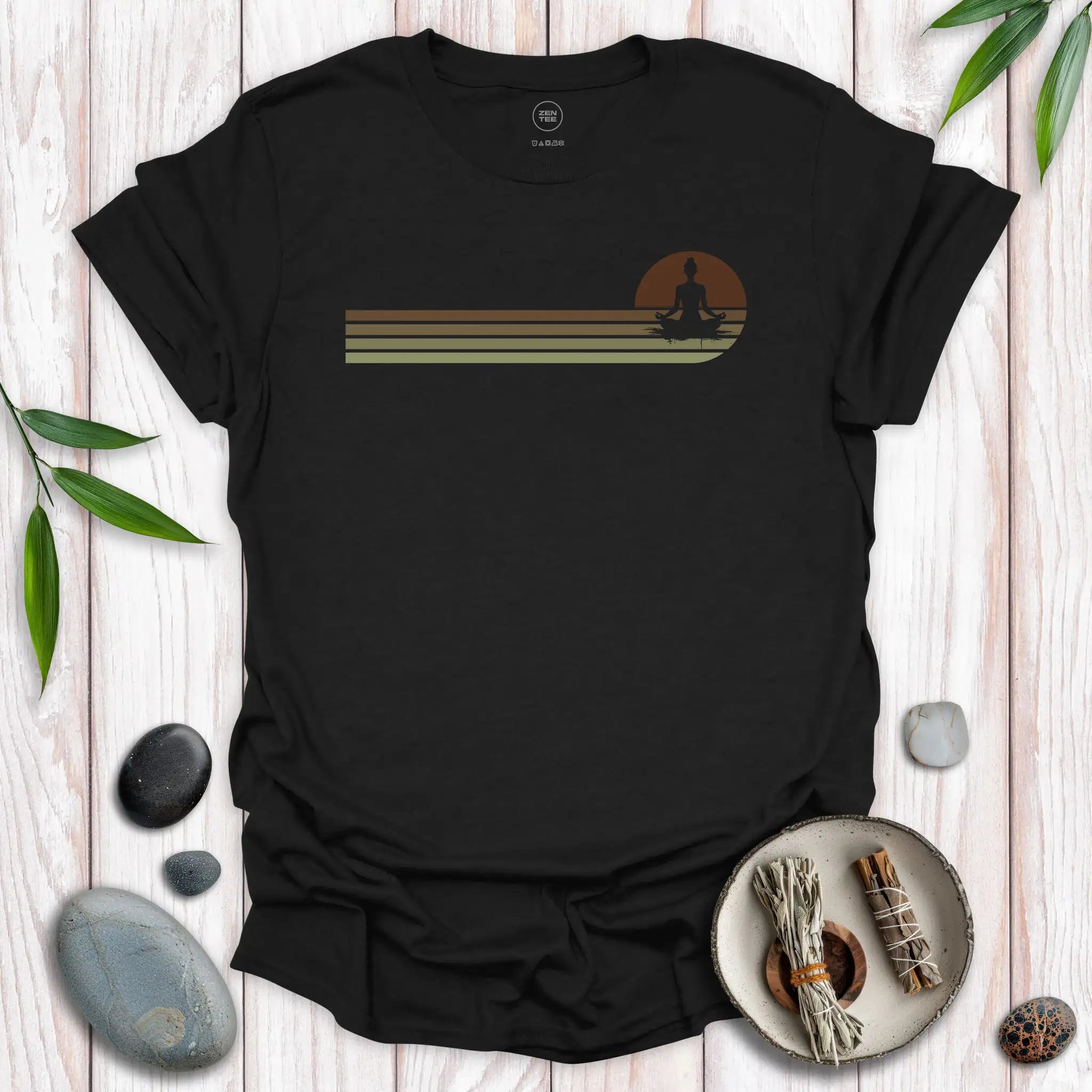 Padmasana Lotus Sunset T-Shirt