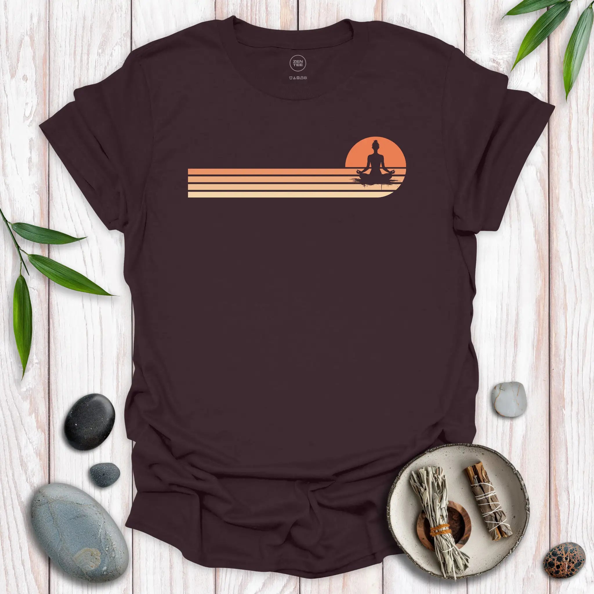 Padmasana Lotus Sunset T-Shirt