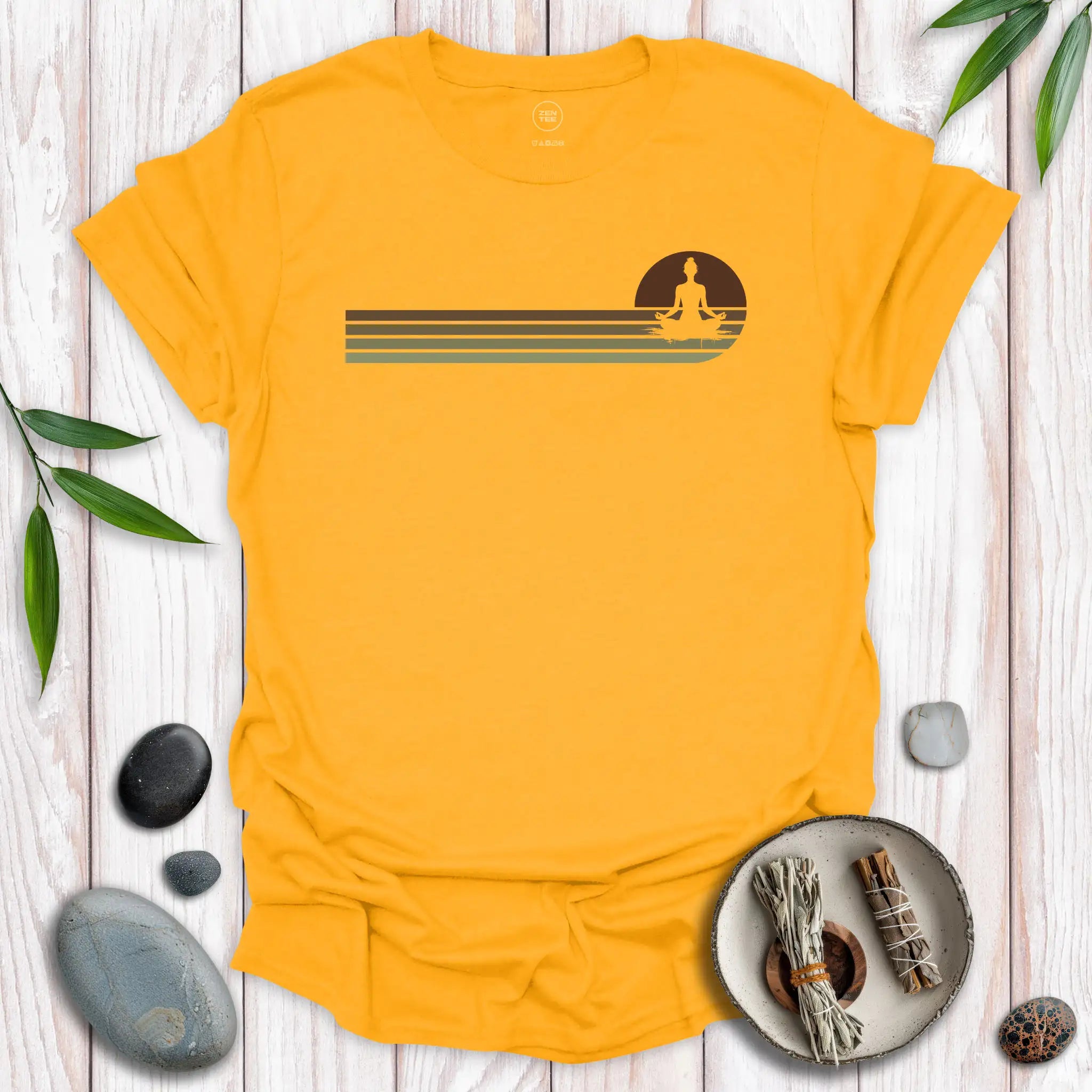 Padmasana Lotus Sunset T-Shirt