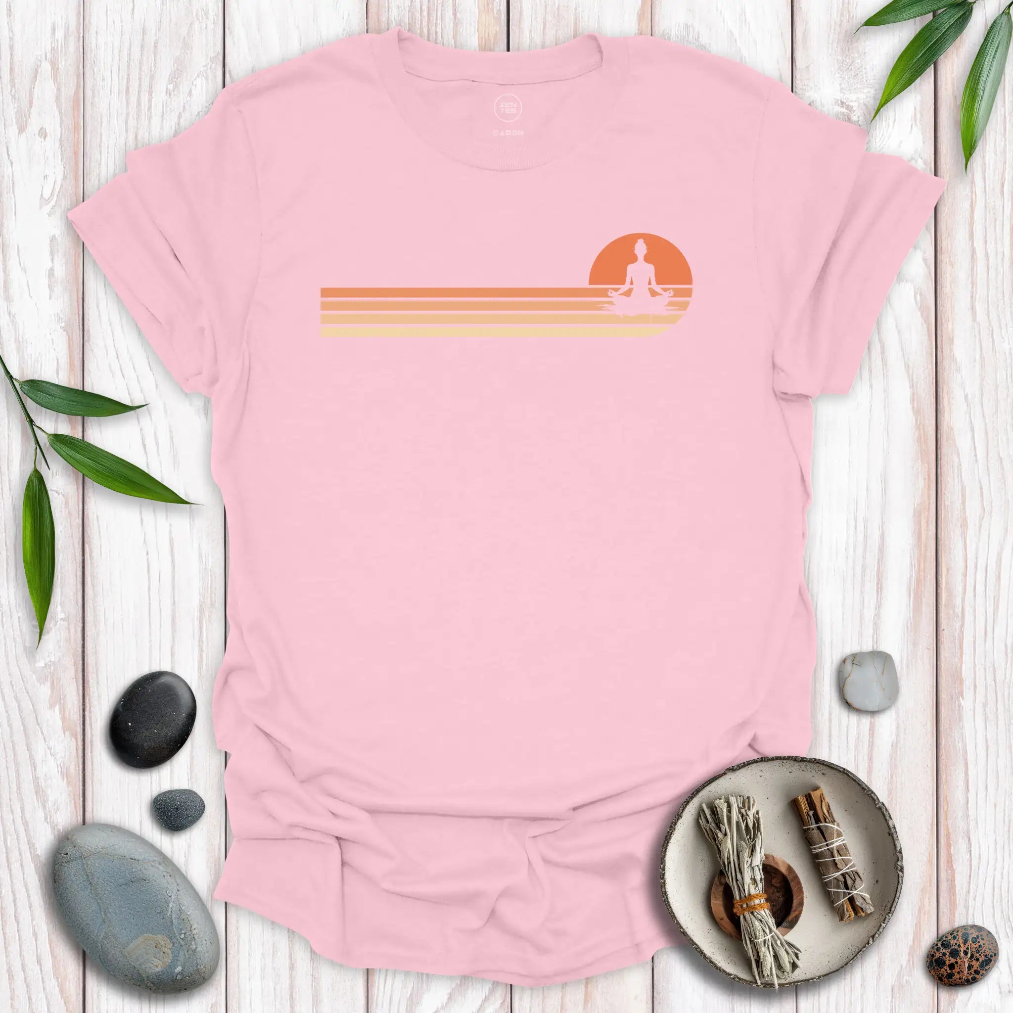 Padmasana Lotus Sunset T-Shirt