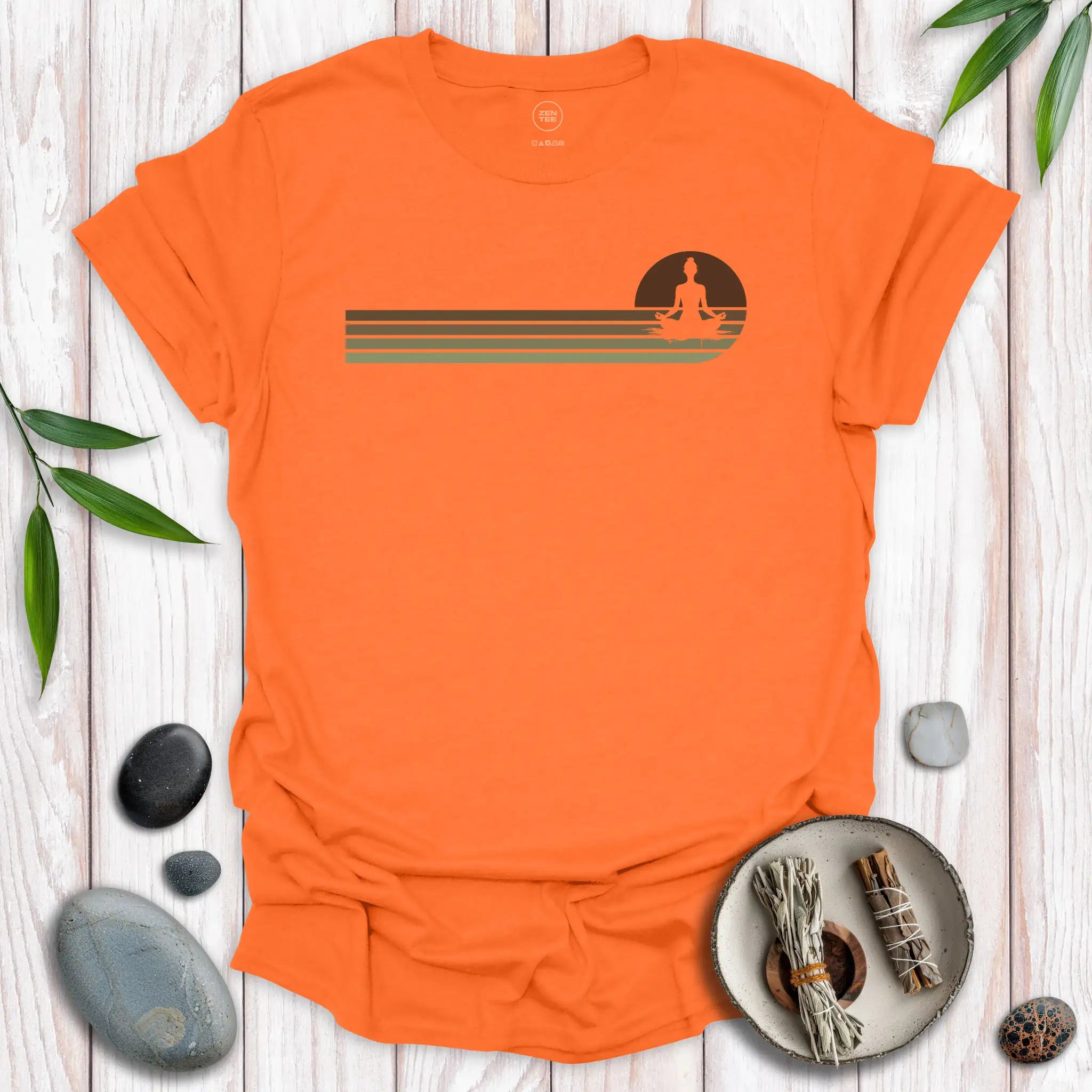 Padmasana Lotus Sunset T-Shirt