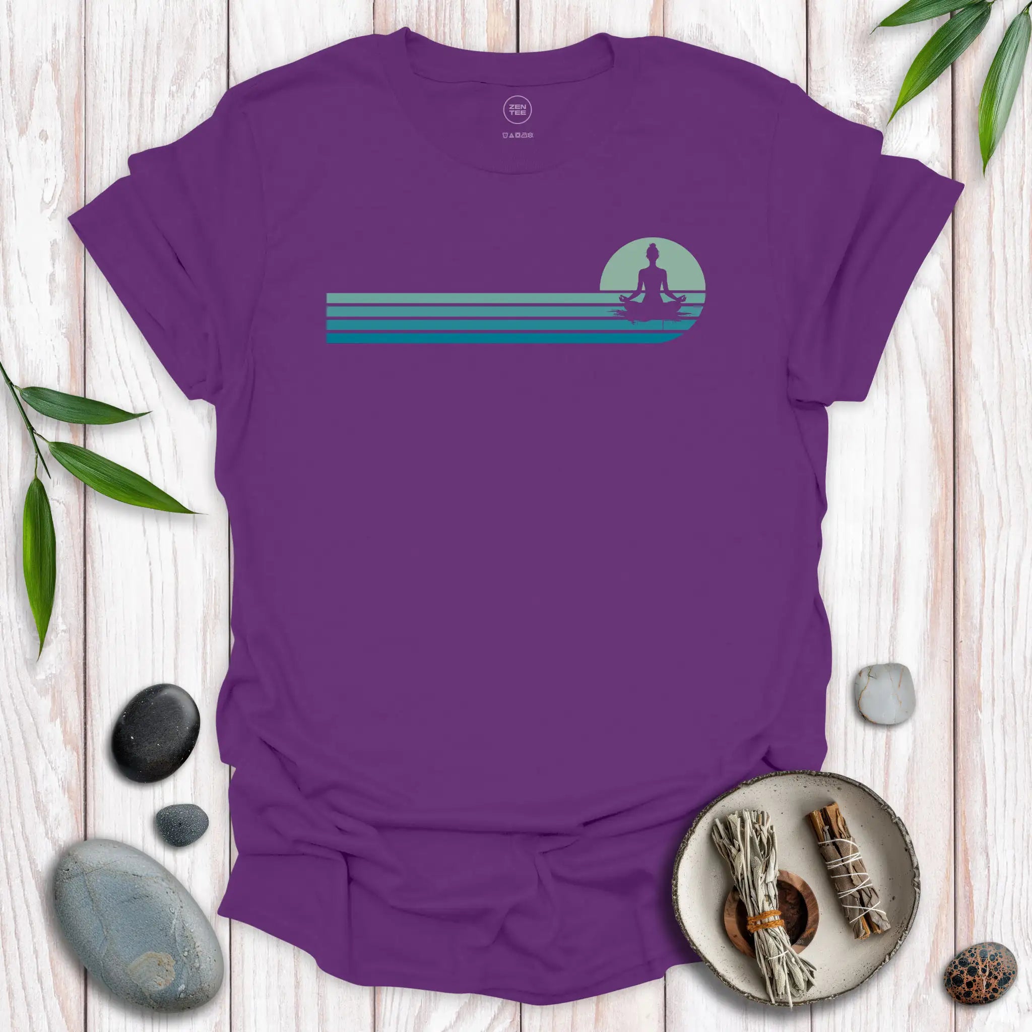 Padmasana Lotus Sunset T-Shirt