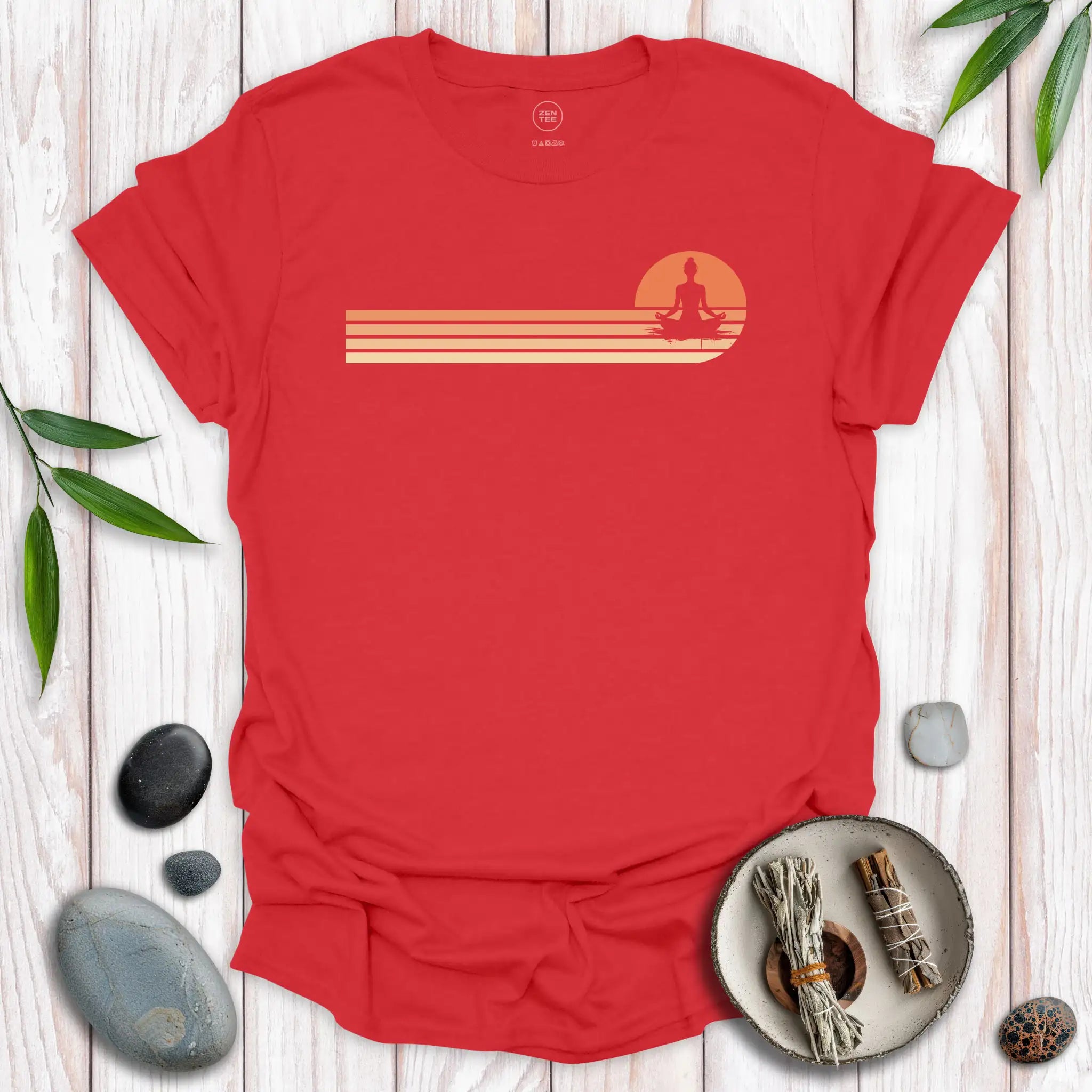 Padmasana Lotus Sunset T-Shirt