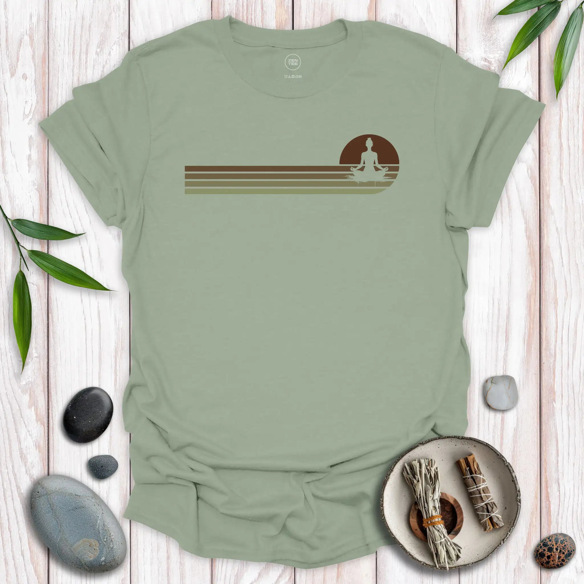 Padmasana Lotus Sunset T-Shirt