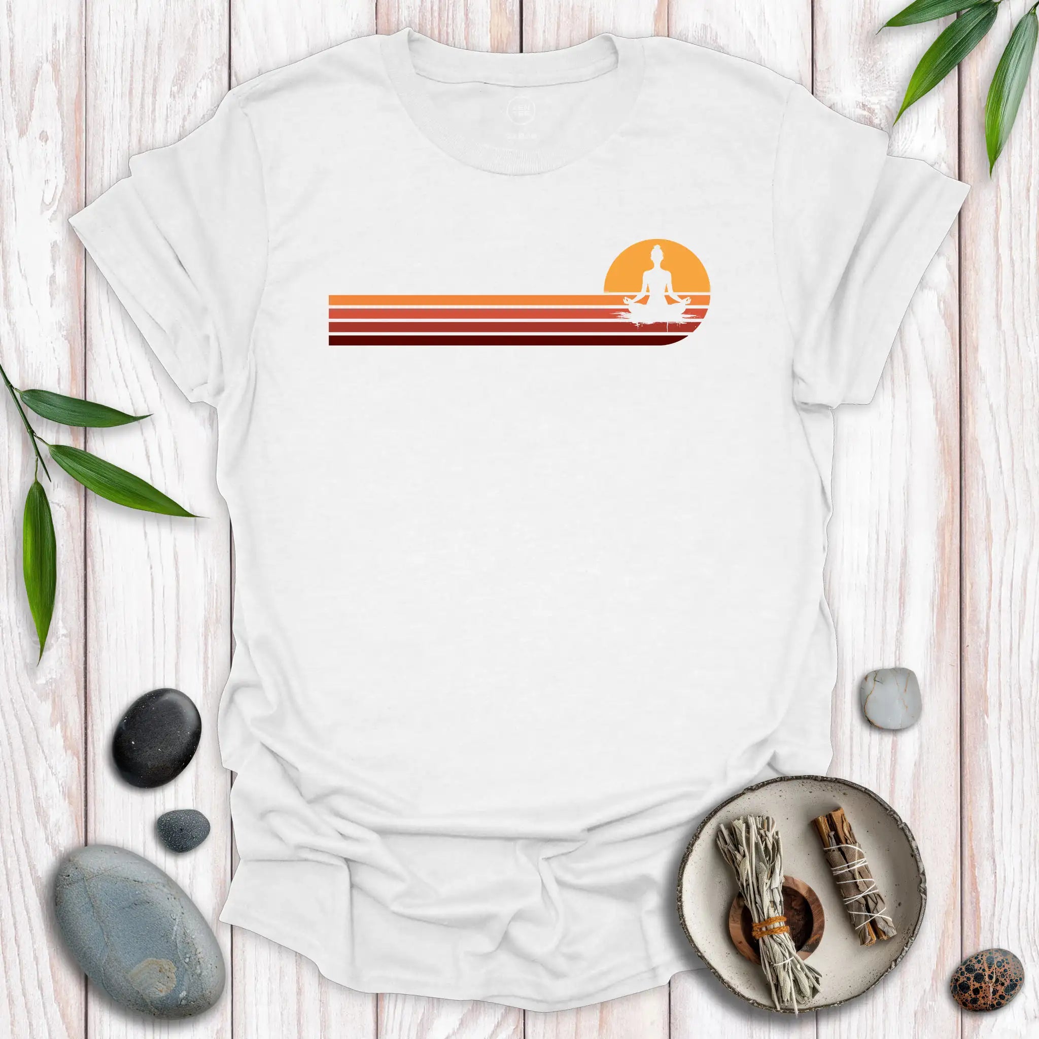 Padmasana Lotus Sunset T-Shirt