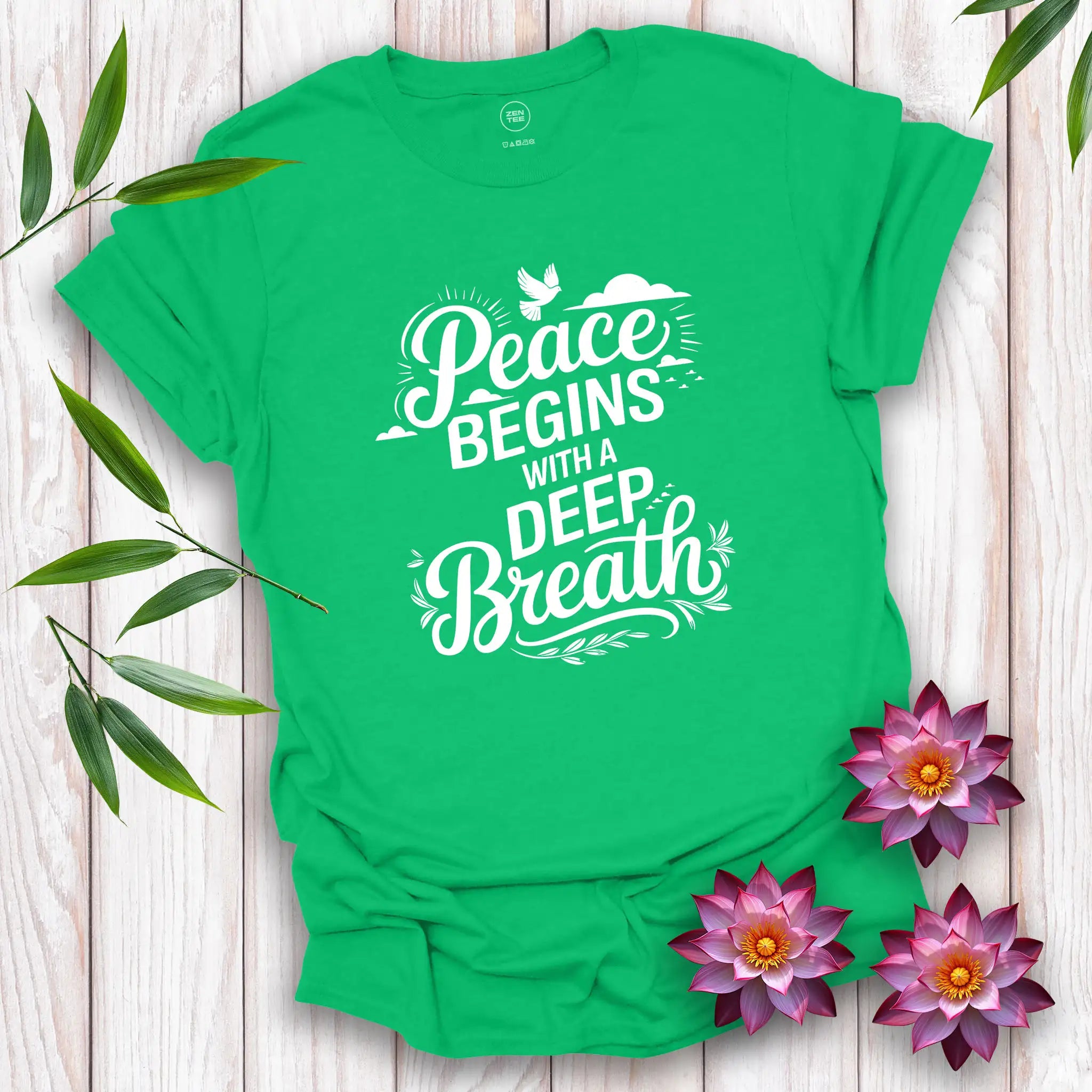 Peace Begins with a Deep Breath T-Shirt