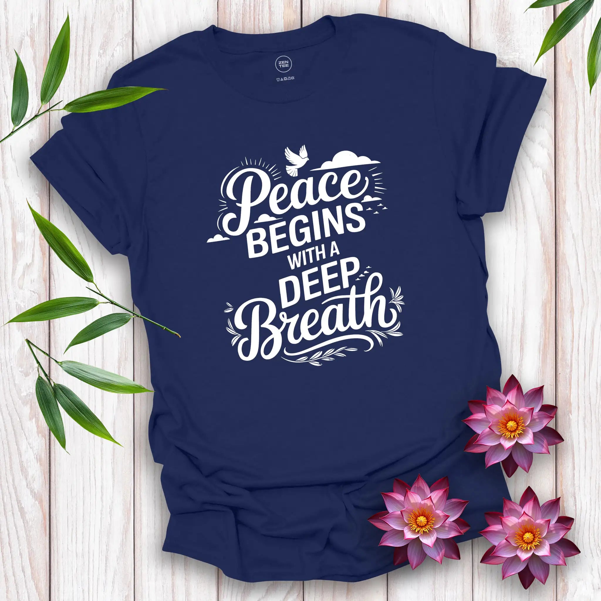 Peace Begins with a Deep Breath T-Shirt
