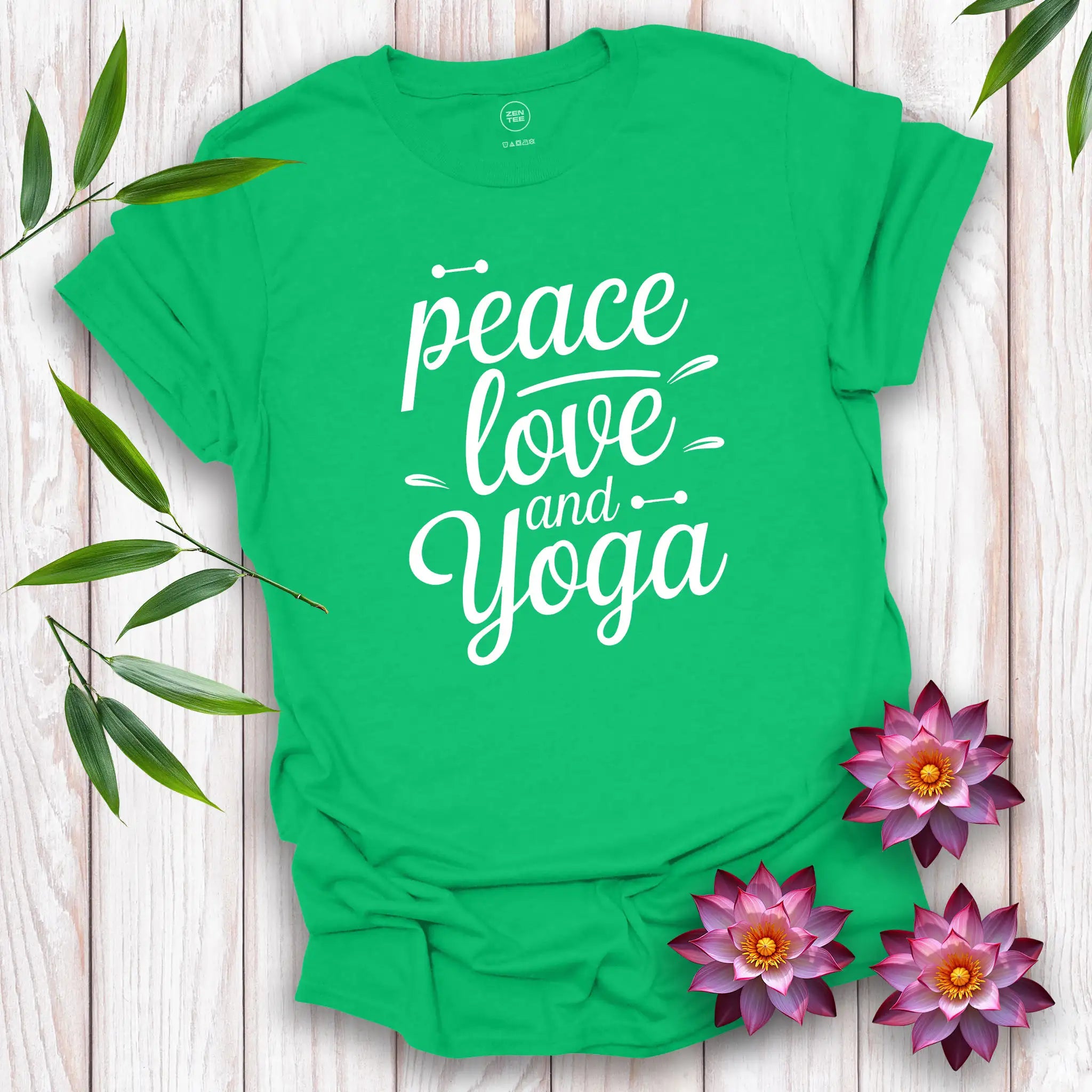 Peace Love and Yoga T-Shirt