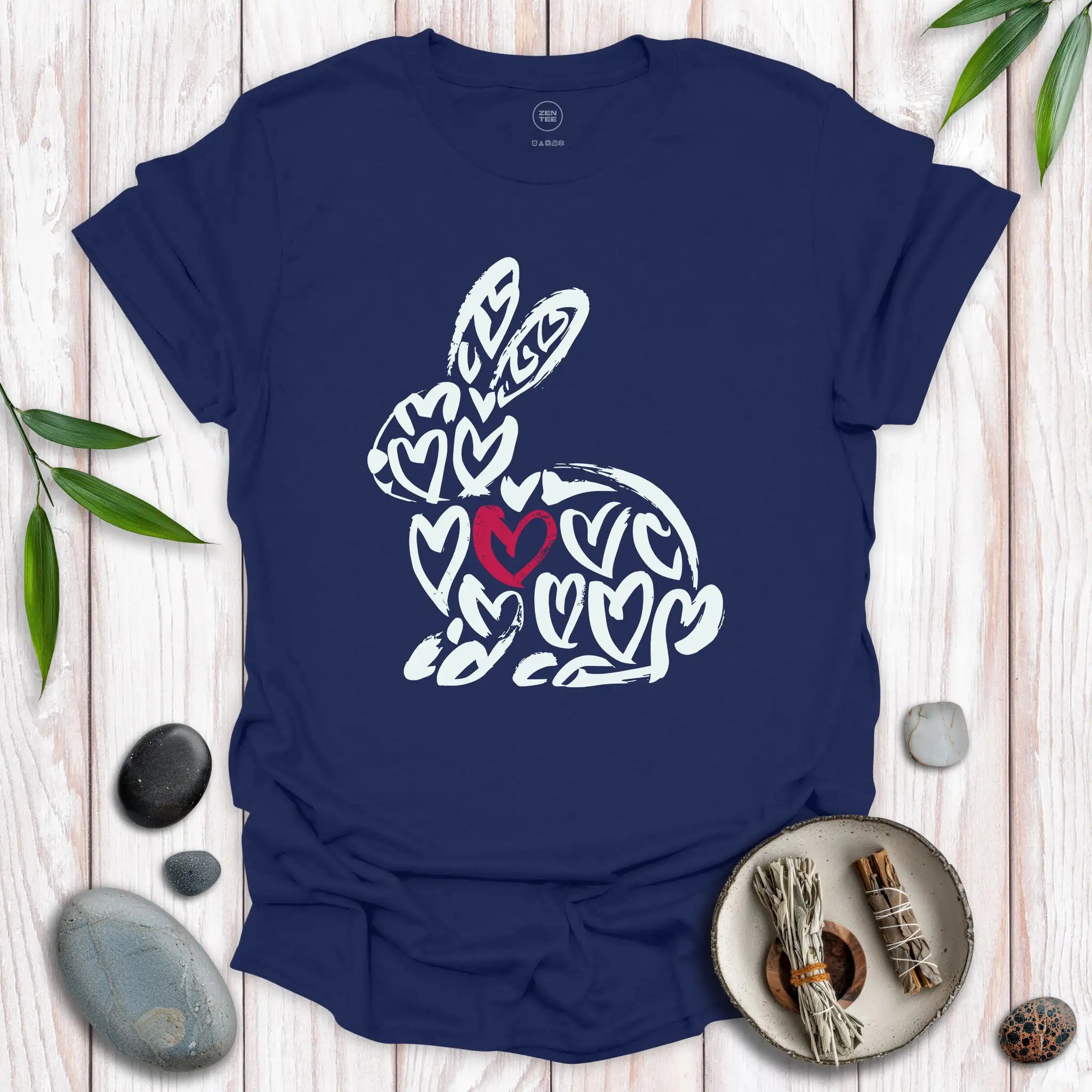 Rabbit Spirit Red Heart T-Shirt