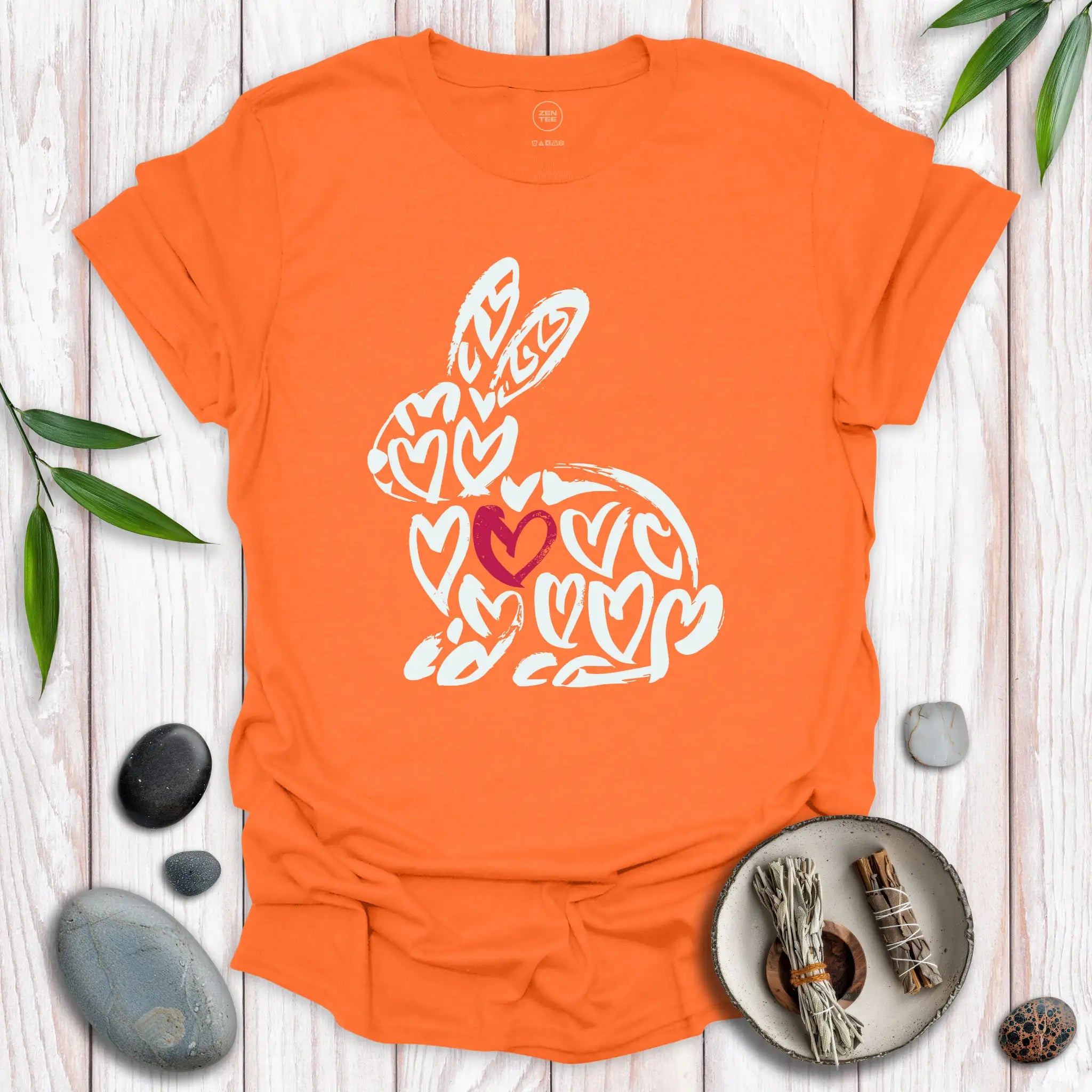 Rabbit Spirit Red Heart T-Shirt