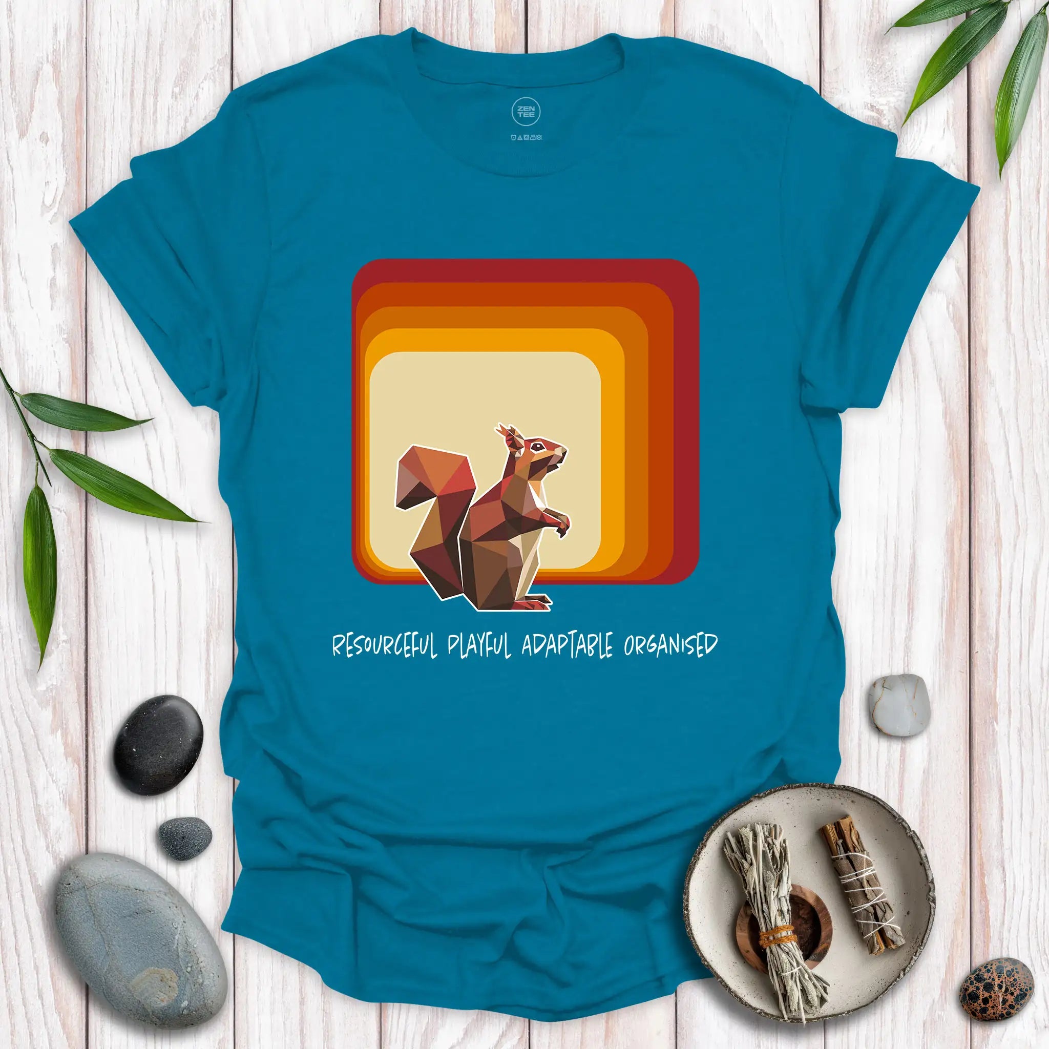 Squirrel Spirit Square T-Shirt