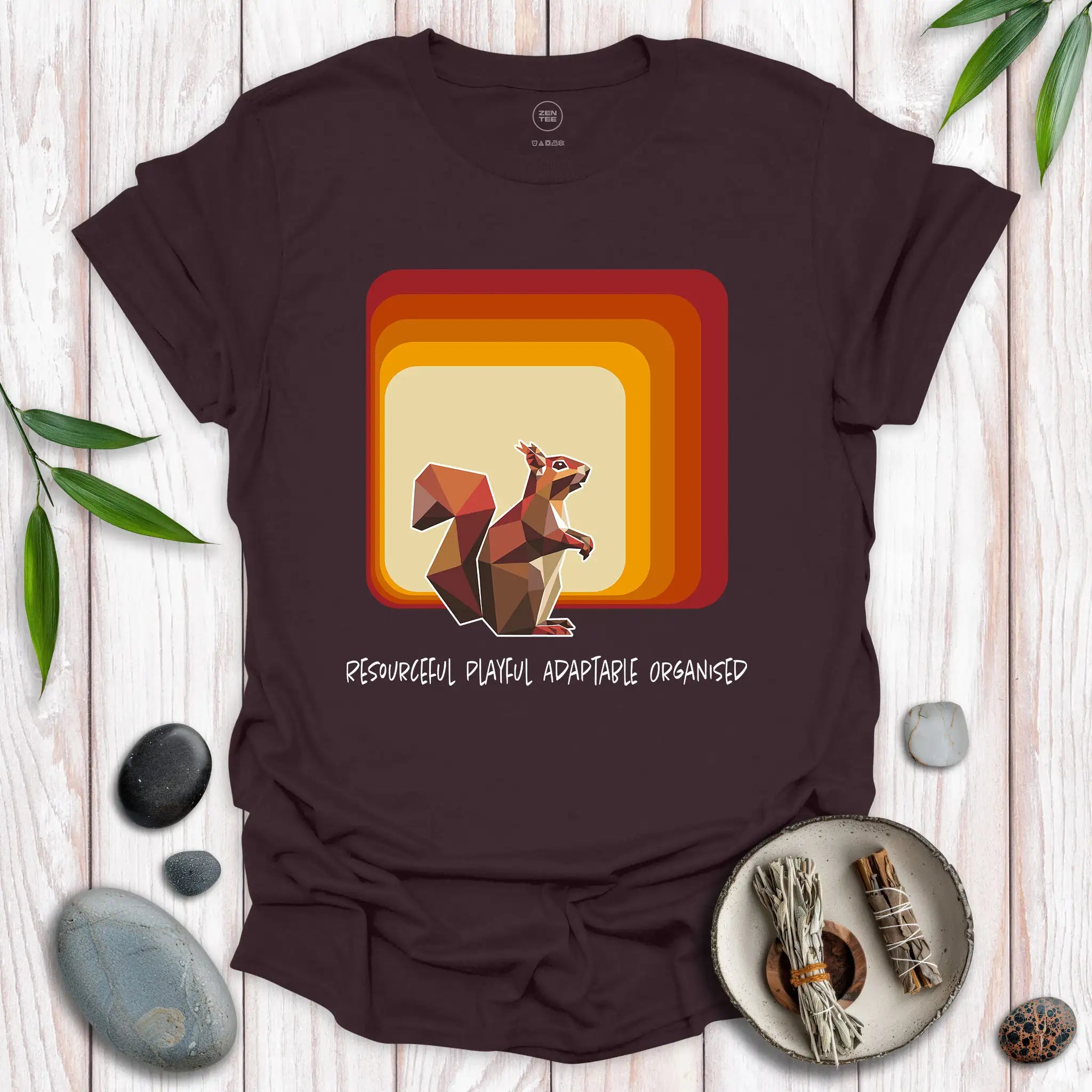 Squirrel Spirit Square T-Shirt