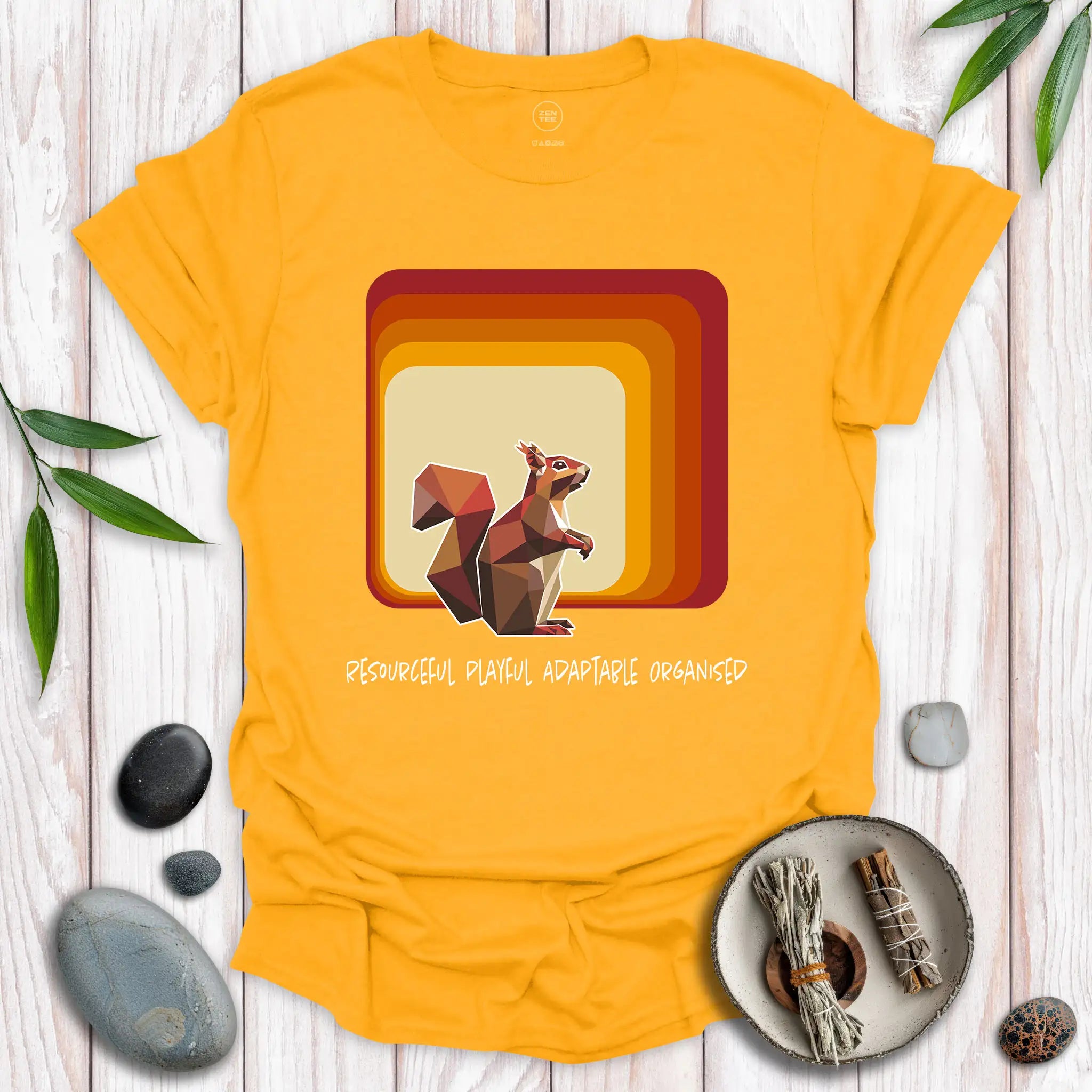 Squirrel Spirit Square T-Shirt