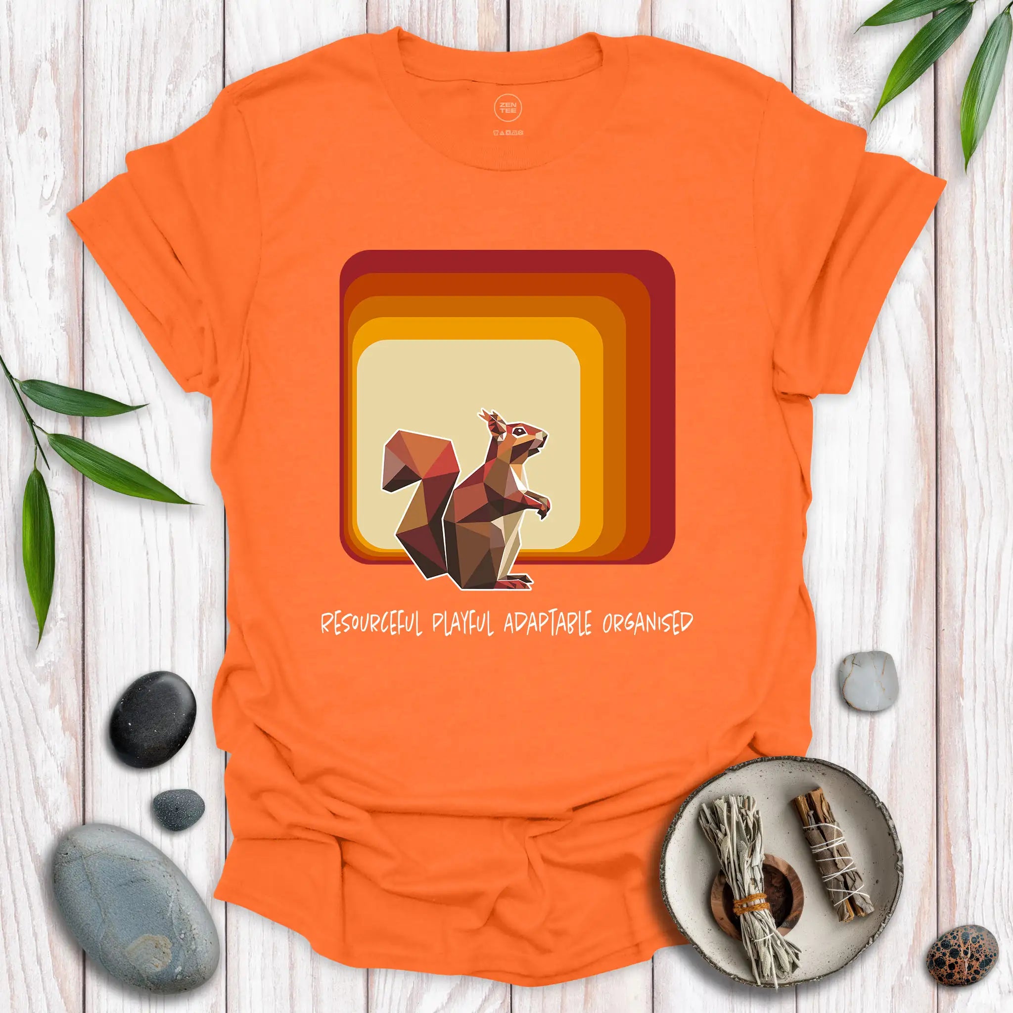 Squirrel Spirit Square T-Shirt