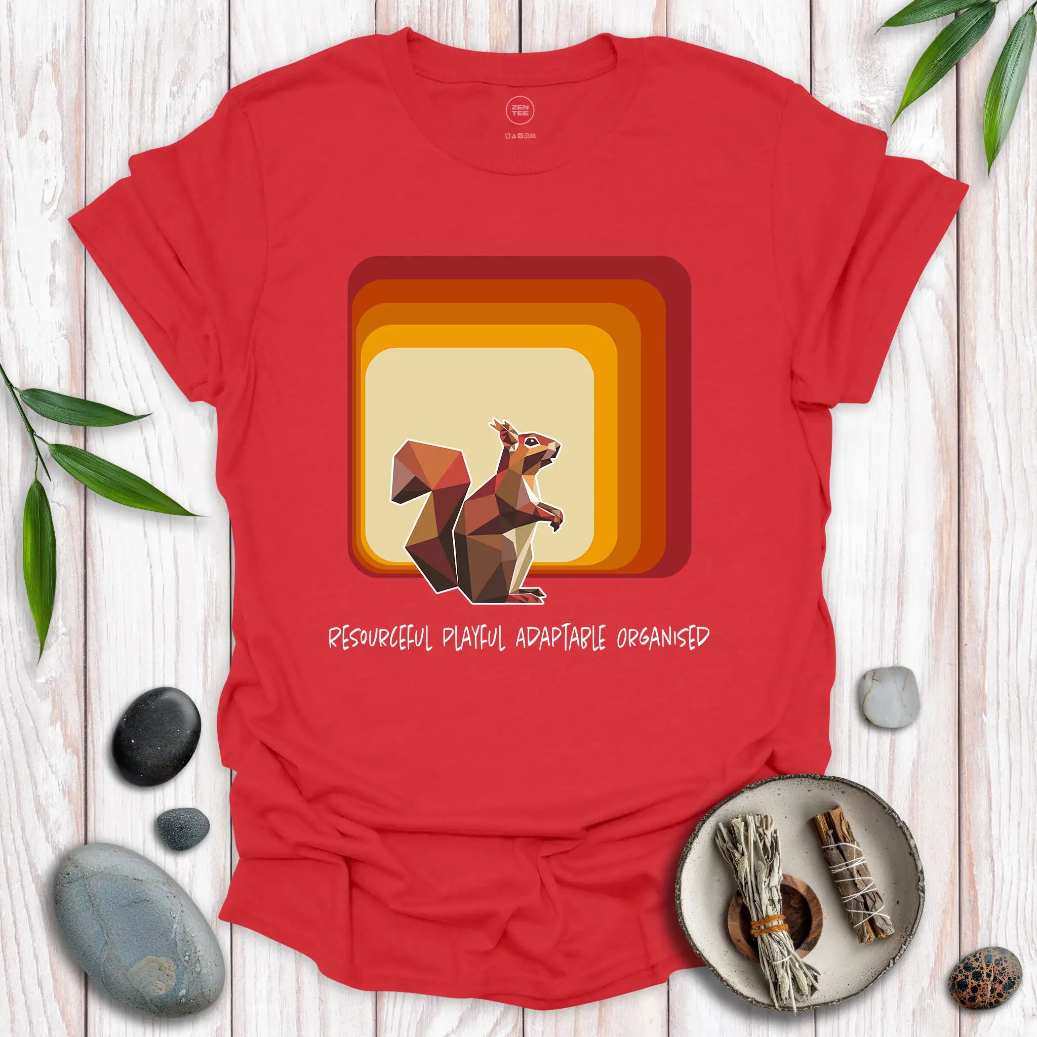 Squirrel Spirit Square T-Shirt
