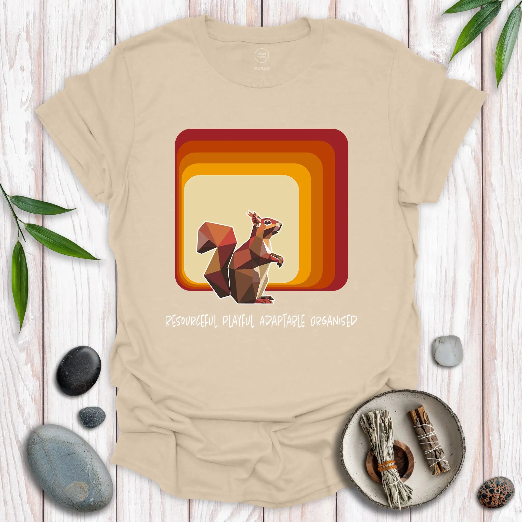 Squirrel Spirit Square T-Shirt