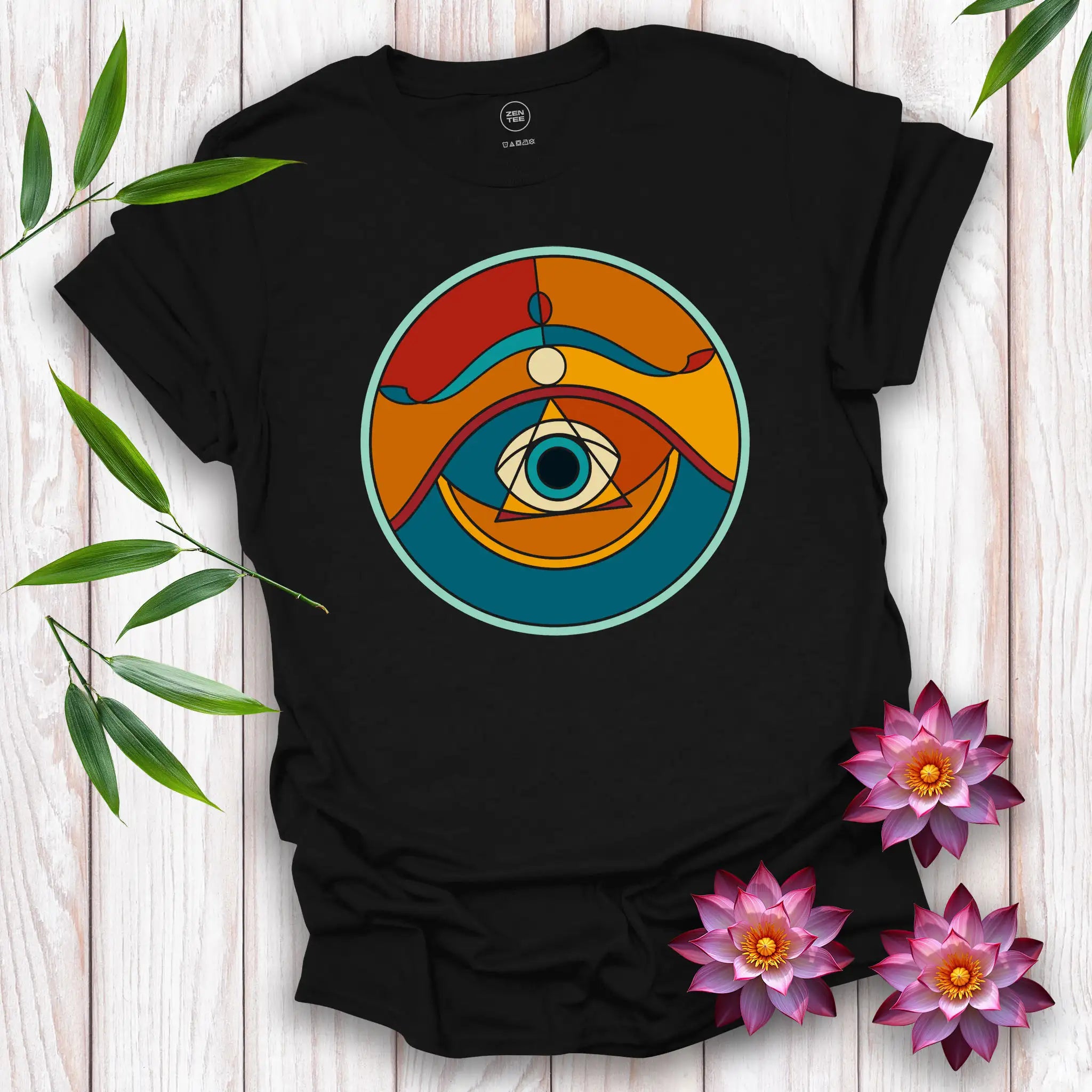 Stained Glass Eye of Wisdom T-Shirt
