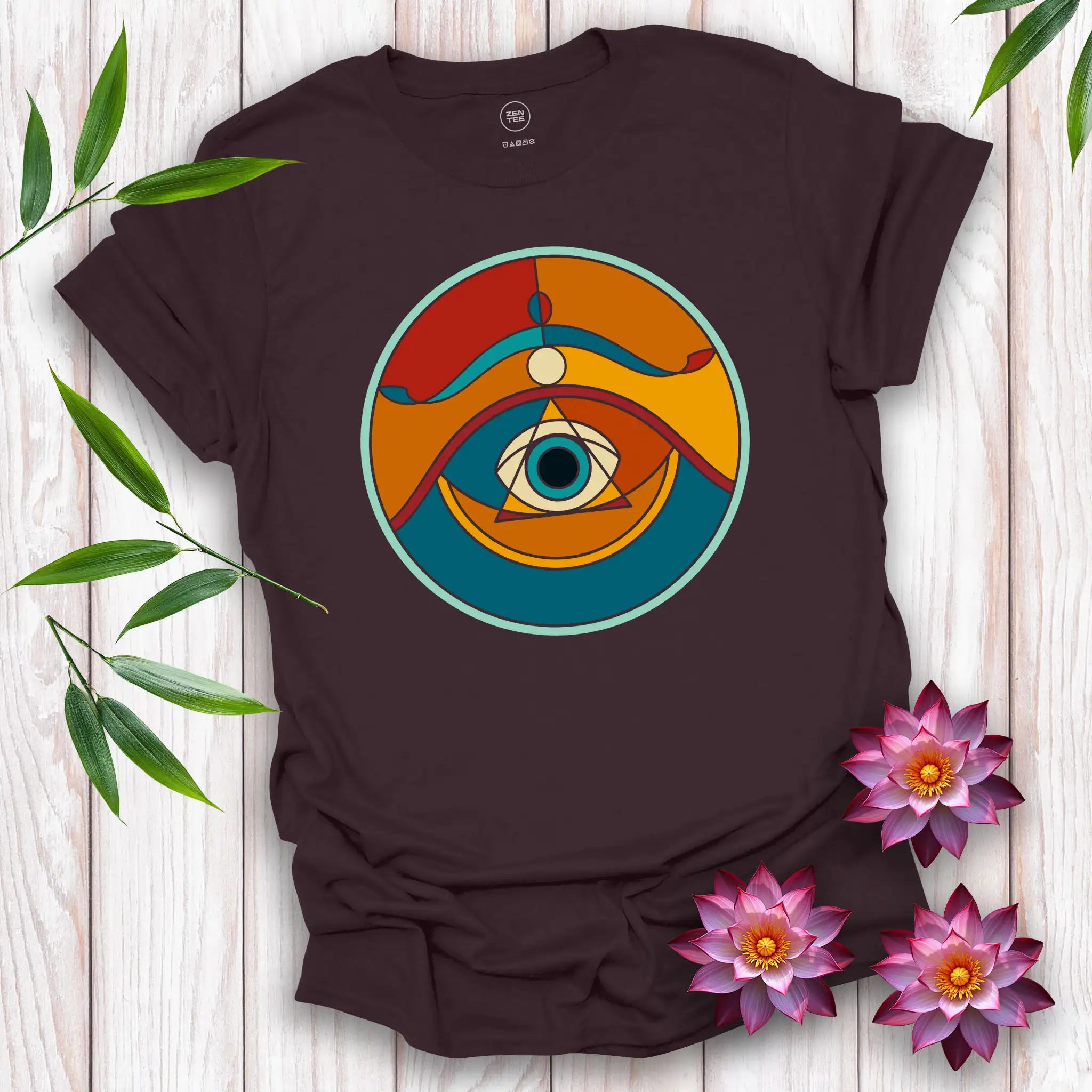 Stained Glass Eye of Wisdom T-Shirt