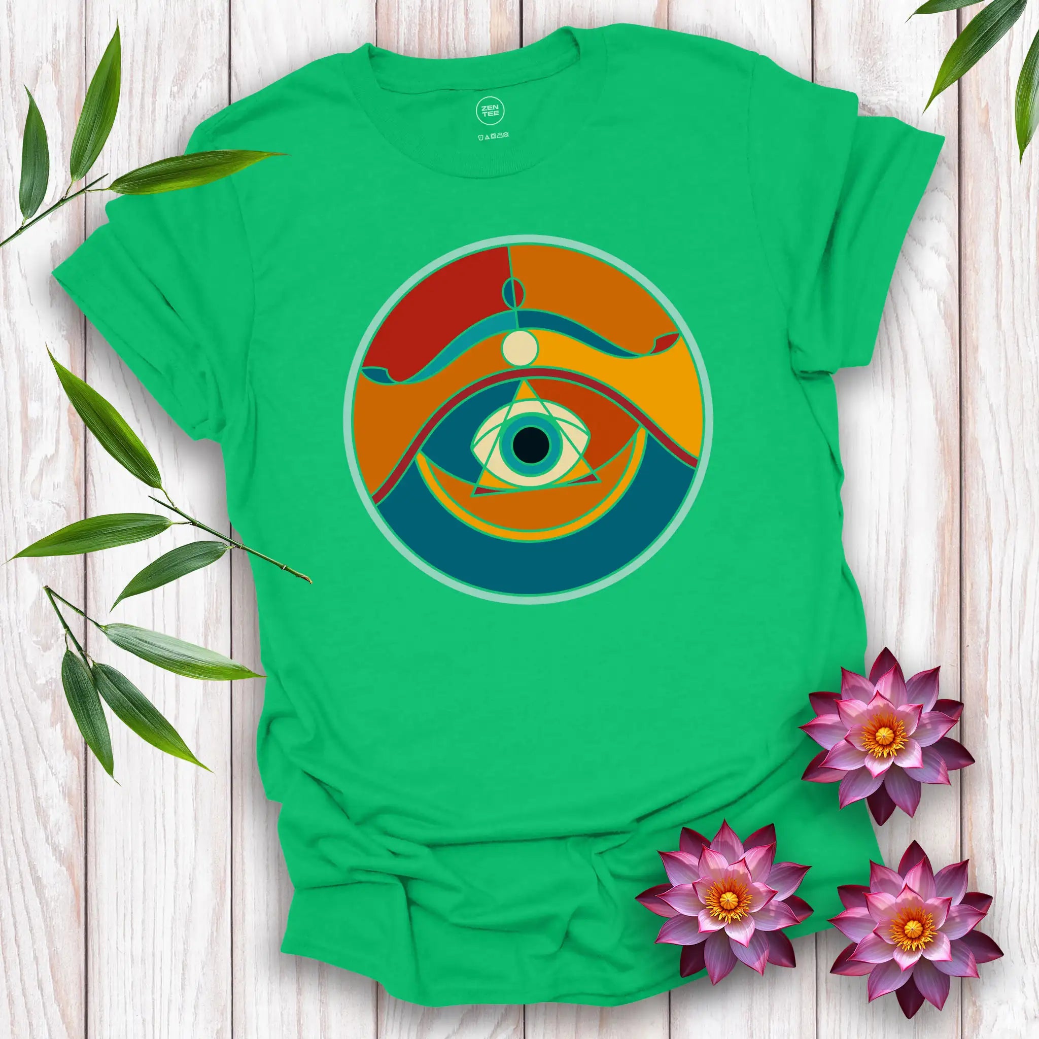 Stained Glass Eye of Wisdom T-Shirt