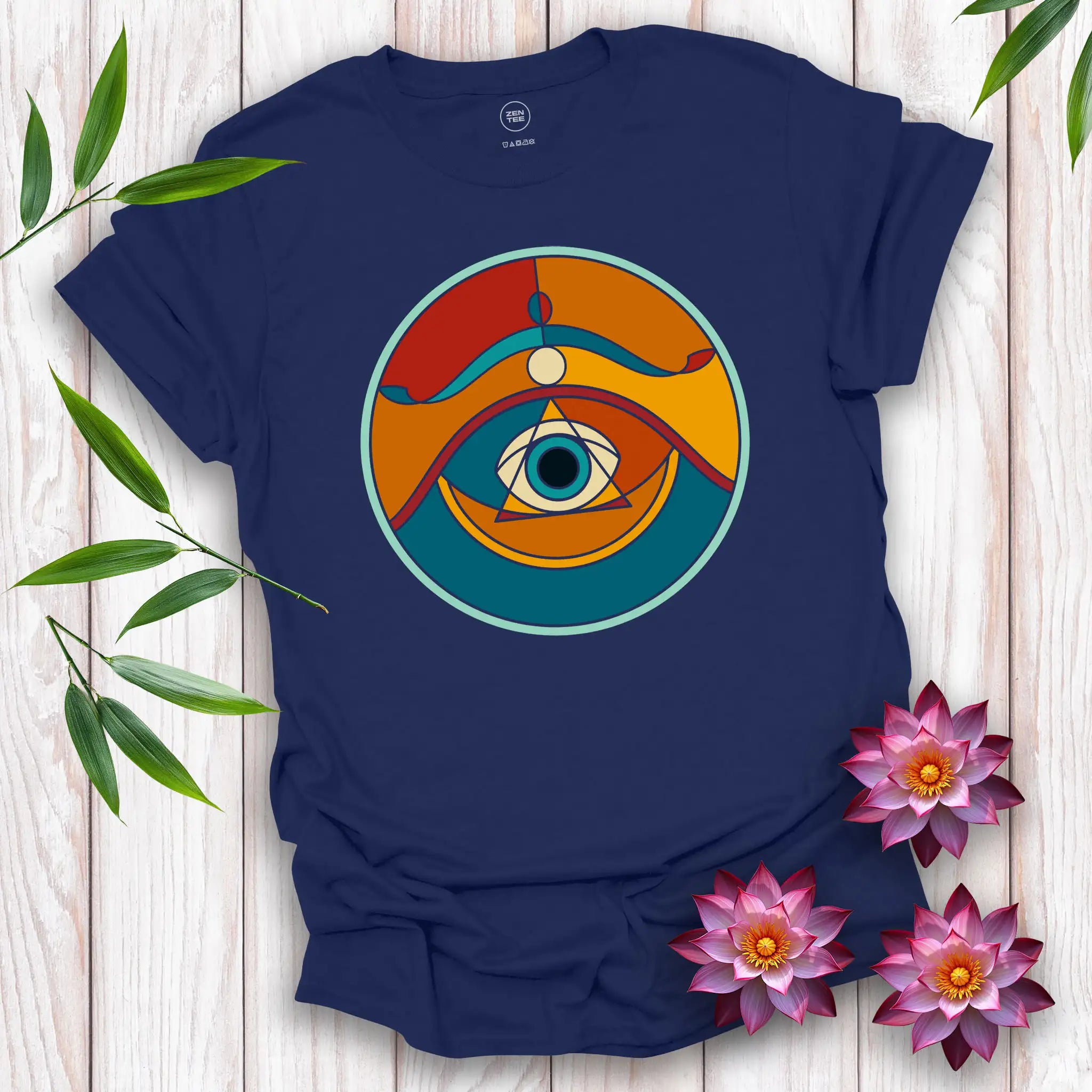 Stained Glass Eye of Wisdom T-Shirt