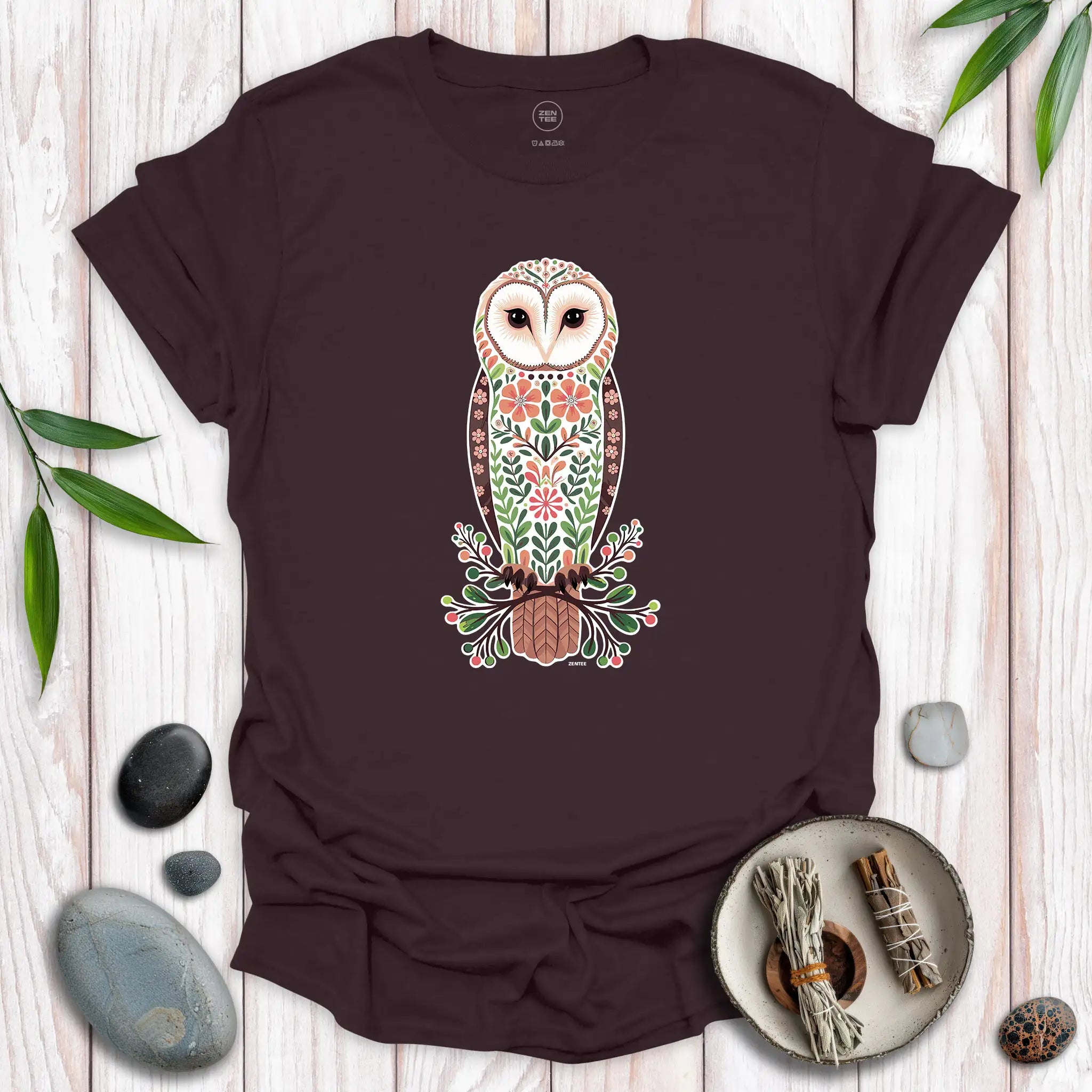 Standing Barn Owl Spirit T-Shirt