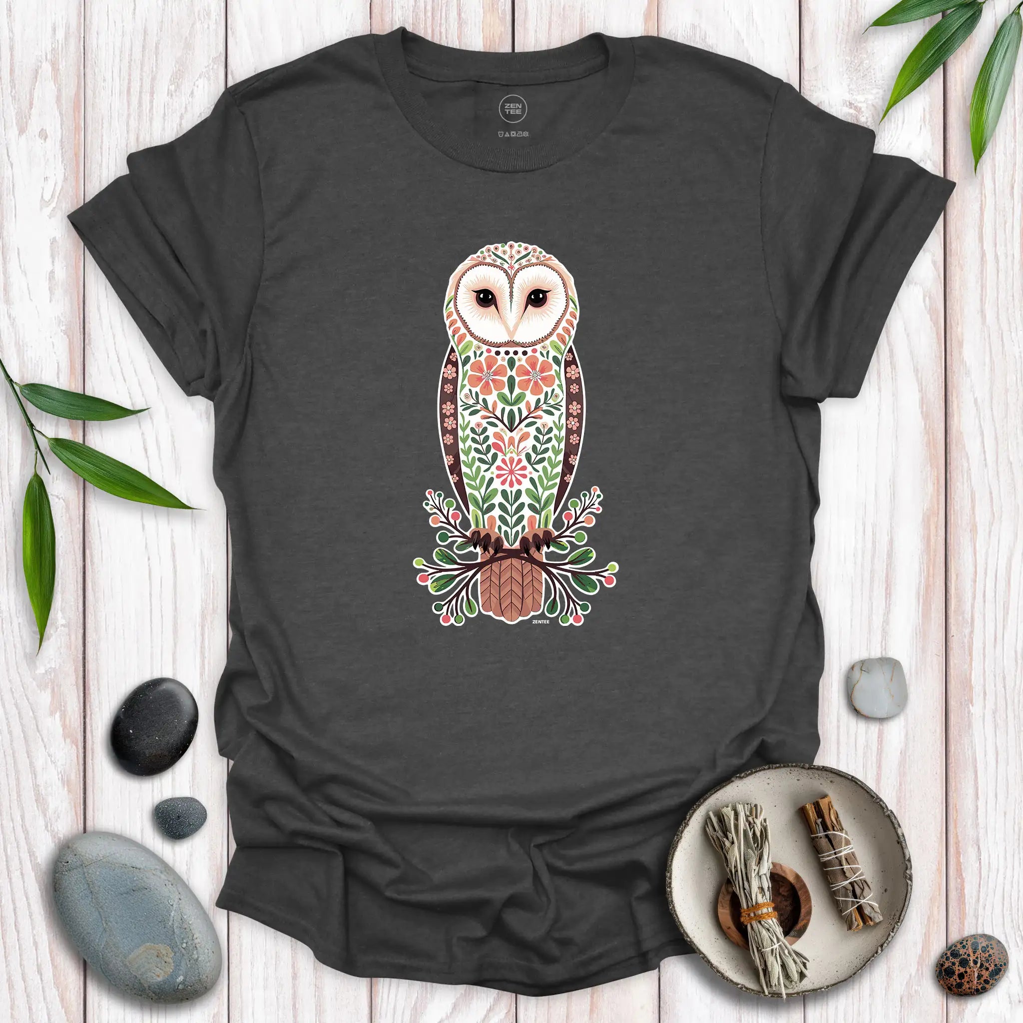 Standing Barn Owl Spirit T-Shirt