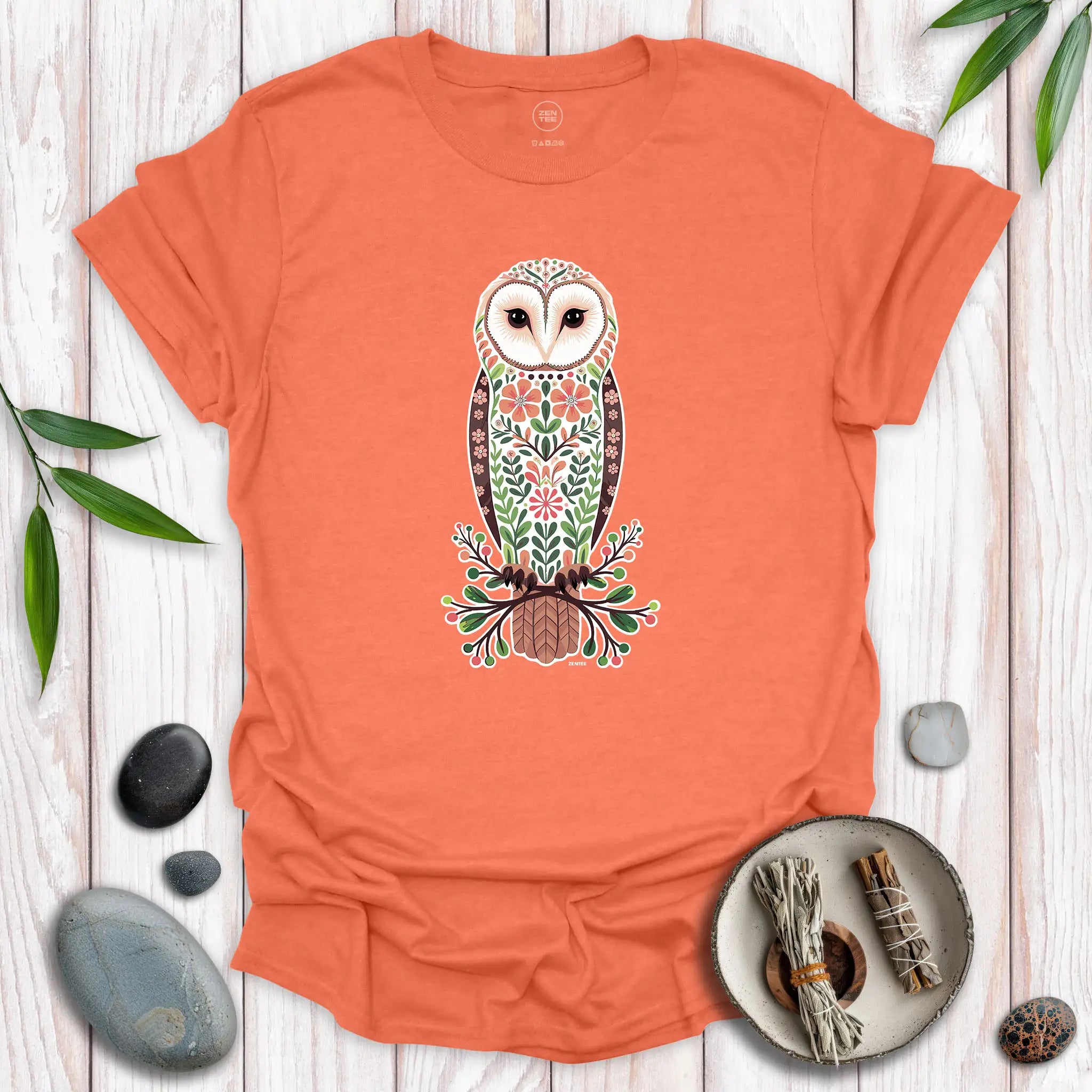 Standing Barn Owl Spirit T-Shirt