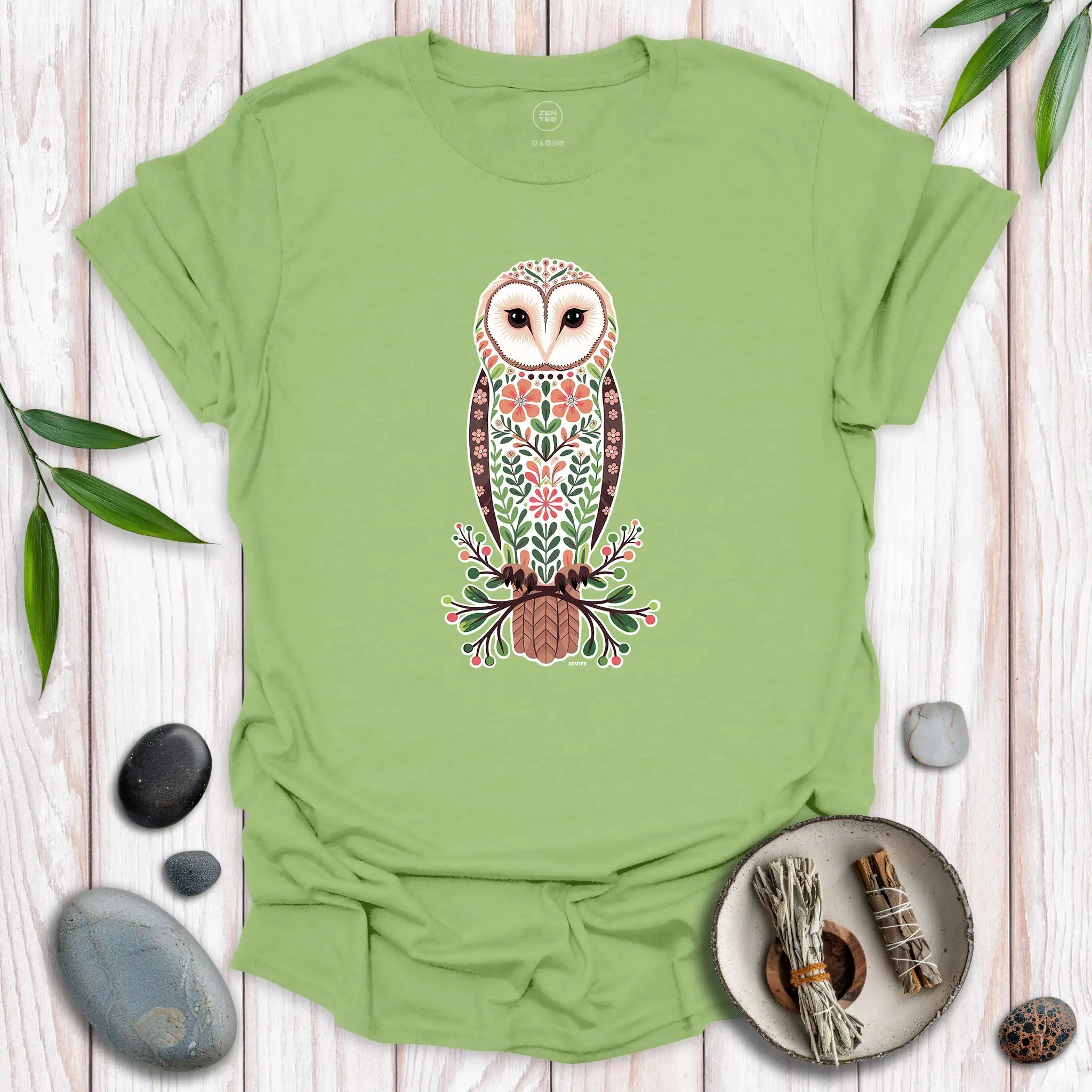 Standing Barn Owl Spirit T-Shirt