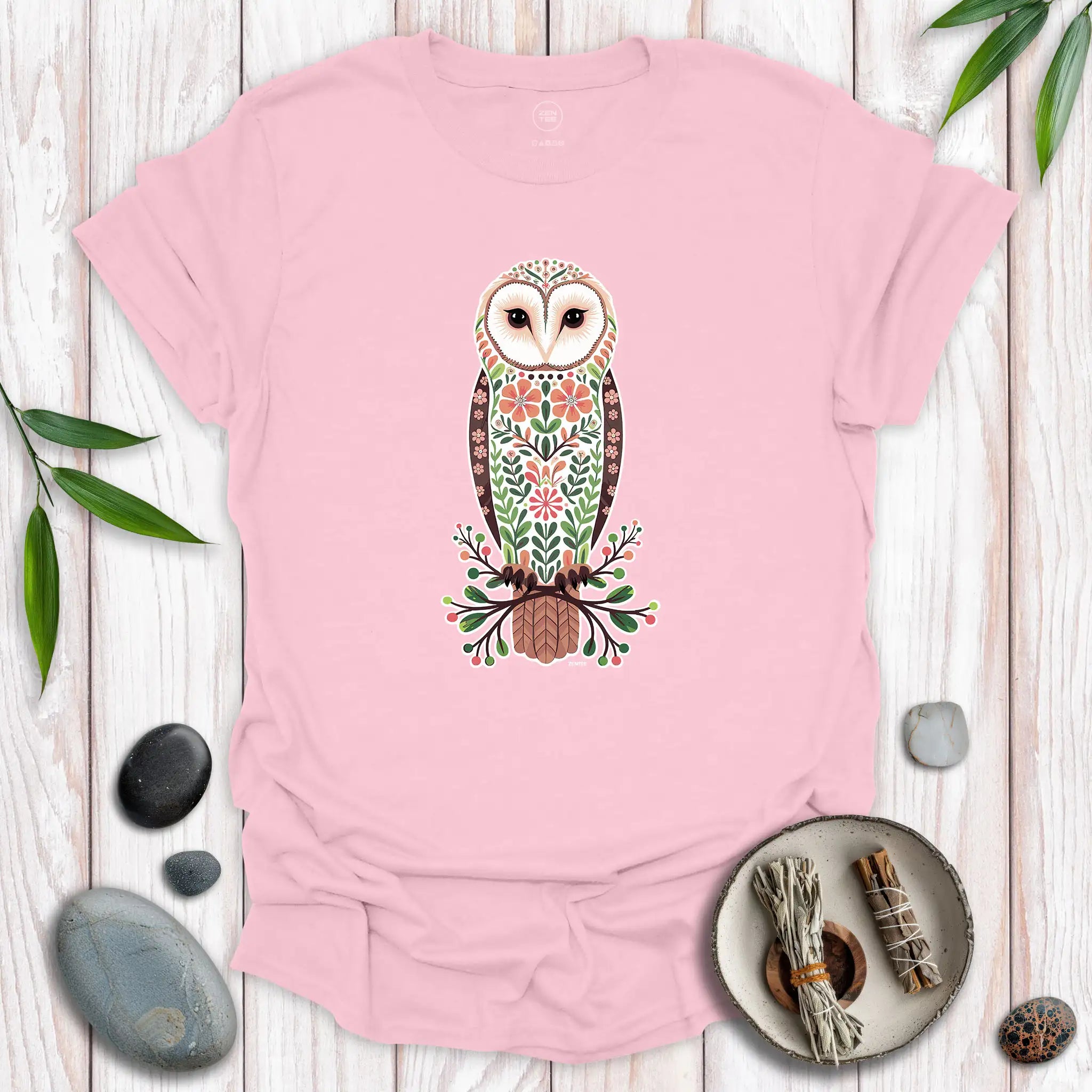 Standing Barn Owl Spirit T-Shirt