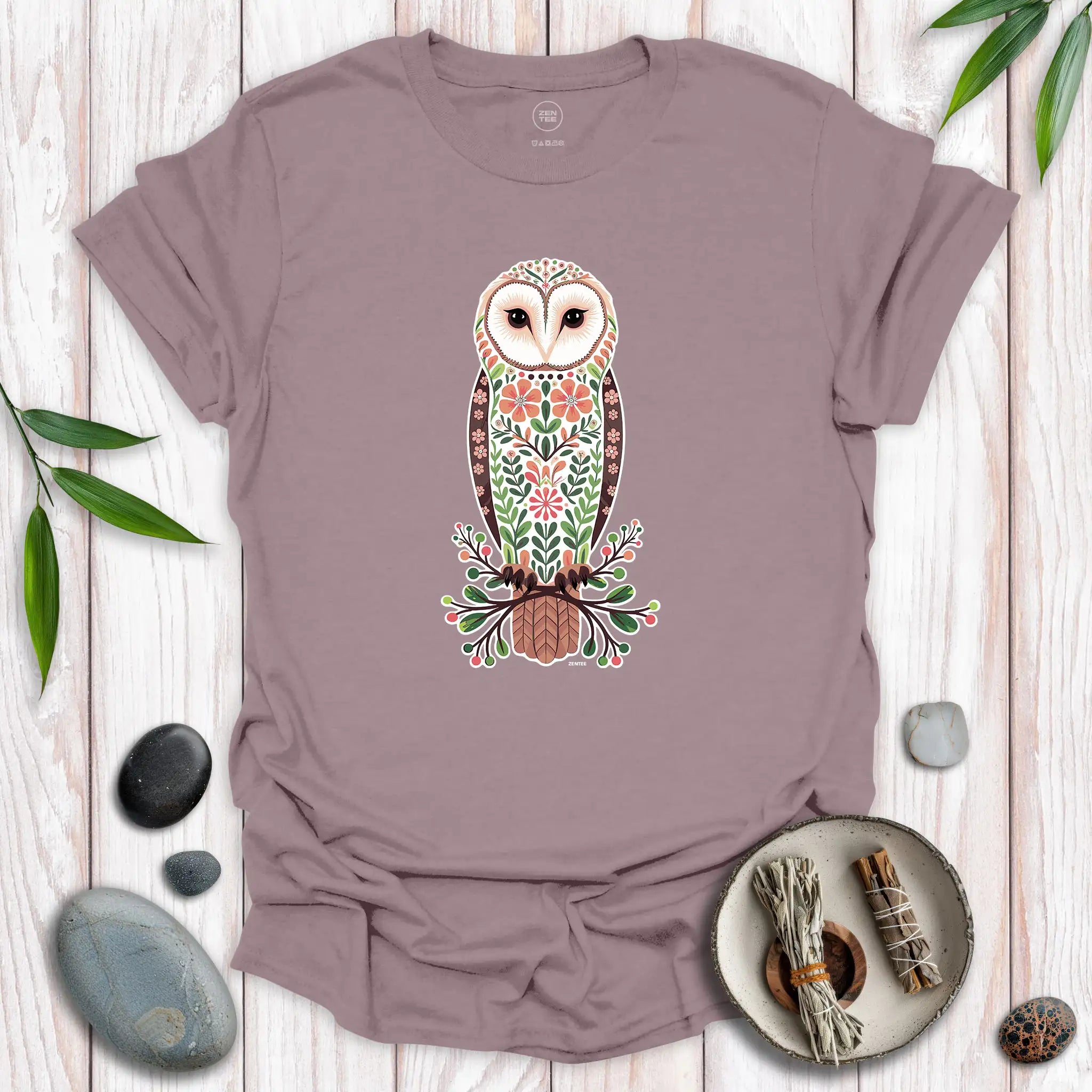 Standing Barn Owl Spirit T-Shirt