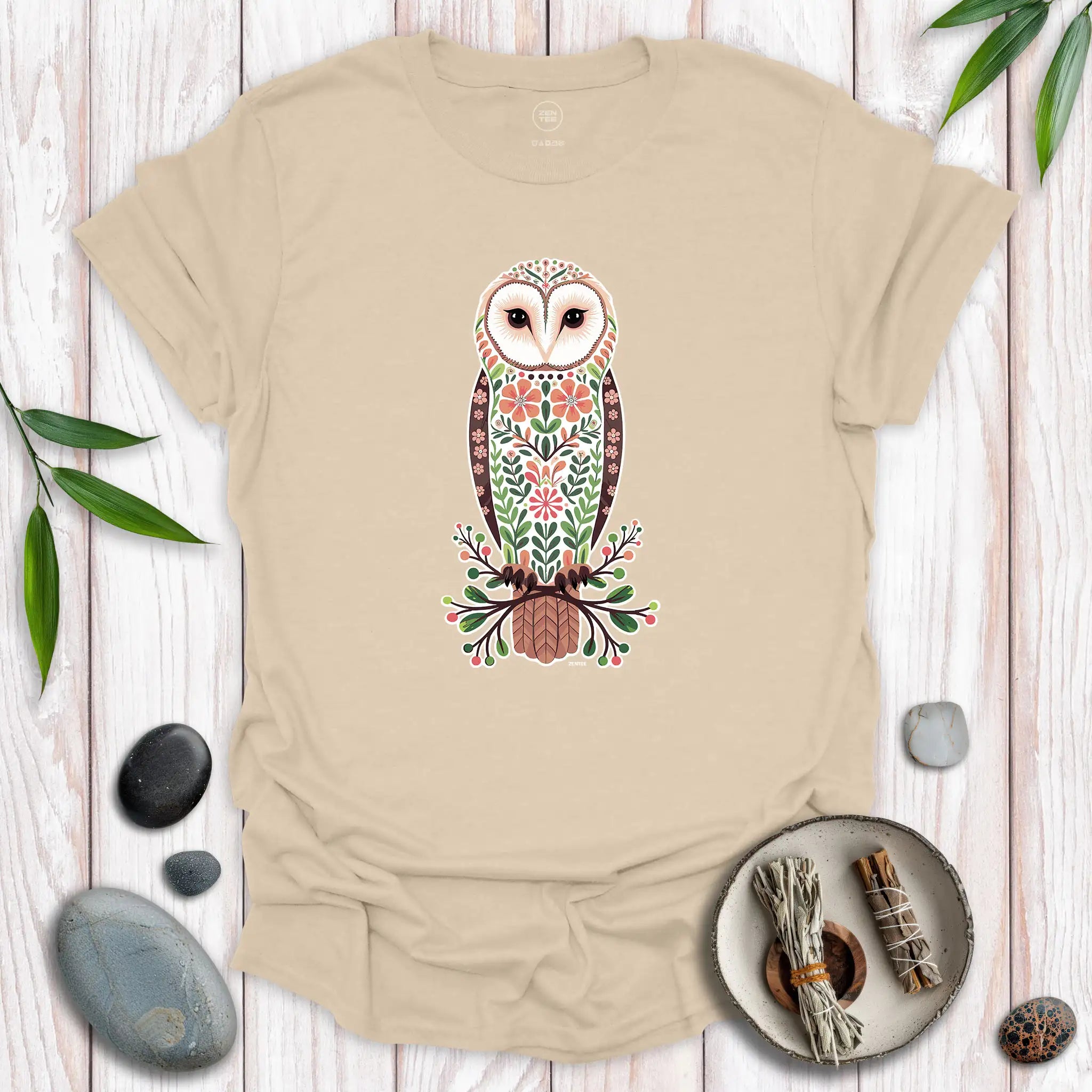 Standing Barn Owl Spirit T-Shirt