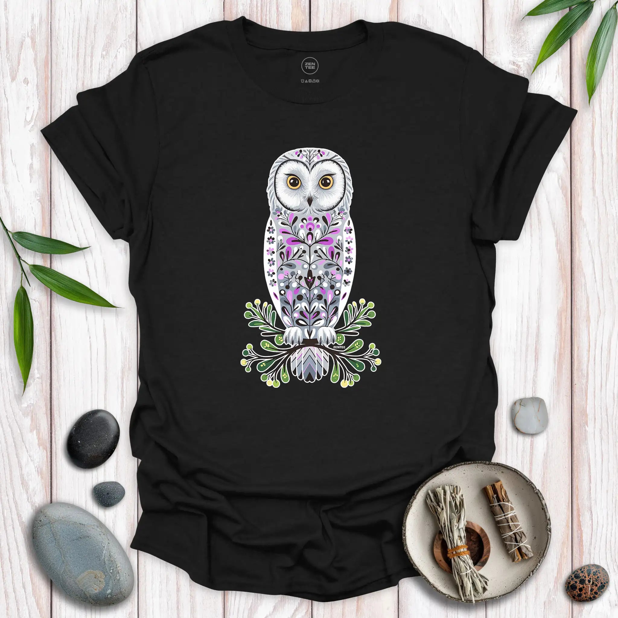 Standing Snowy Owl Spirit T-Shirt
