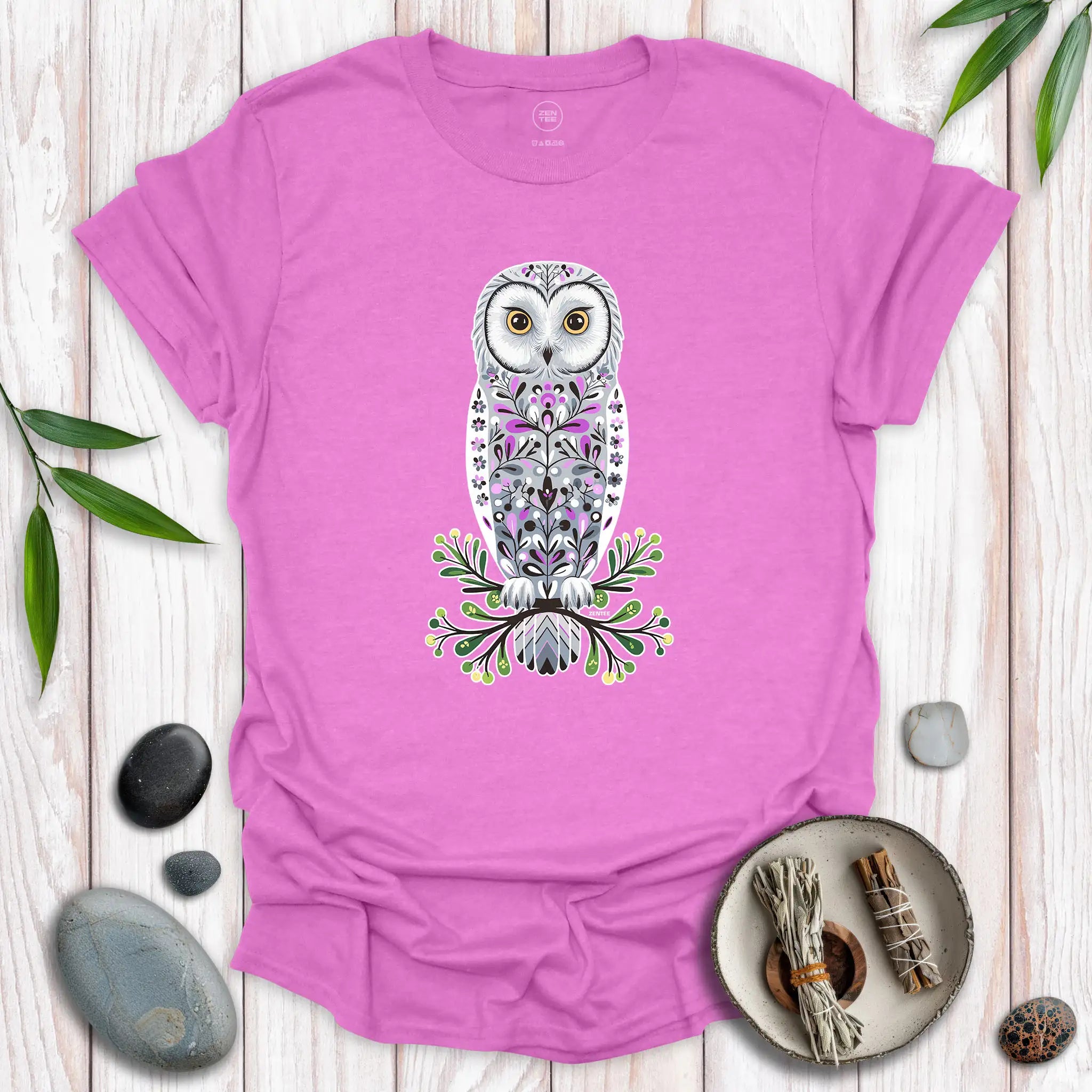 Standing Snowy Owl Spirit T-Shirt
