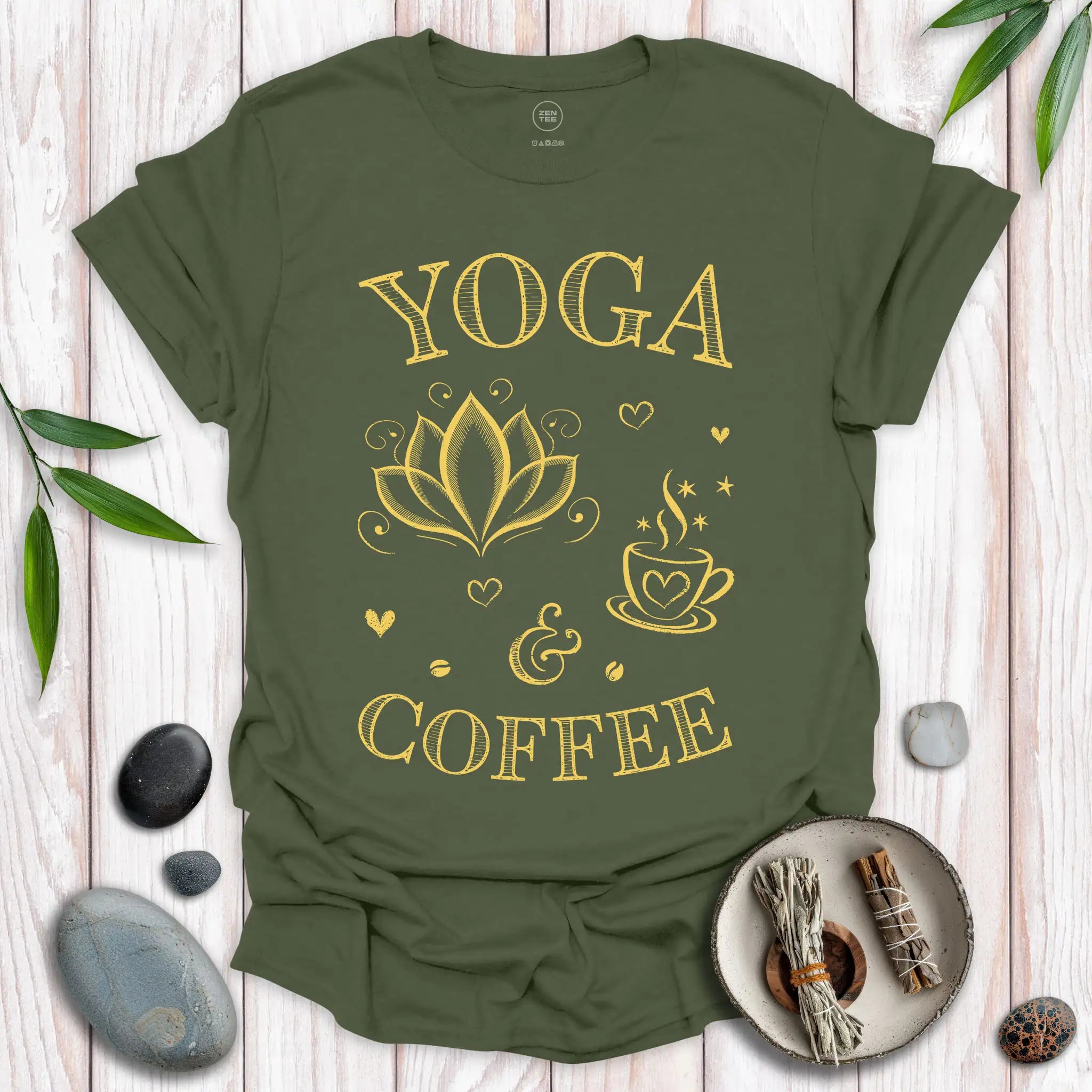 Yoga and Coffee T-Shirt