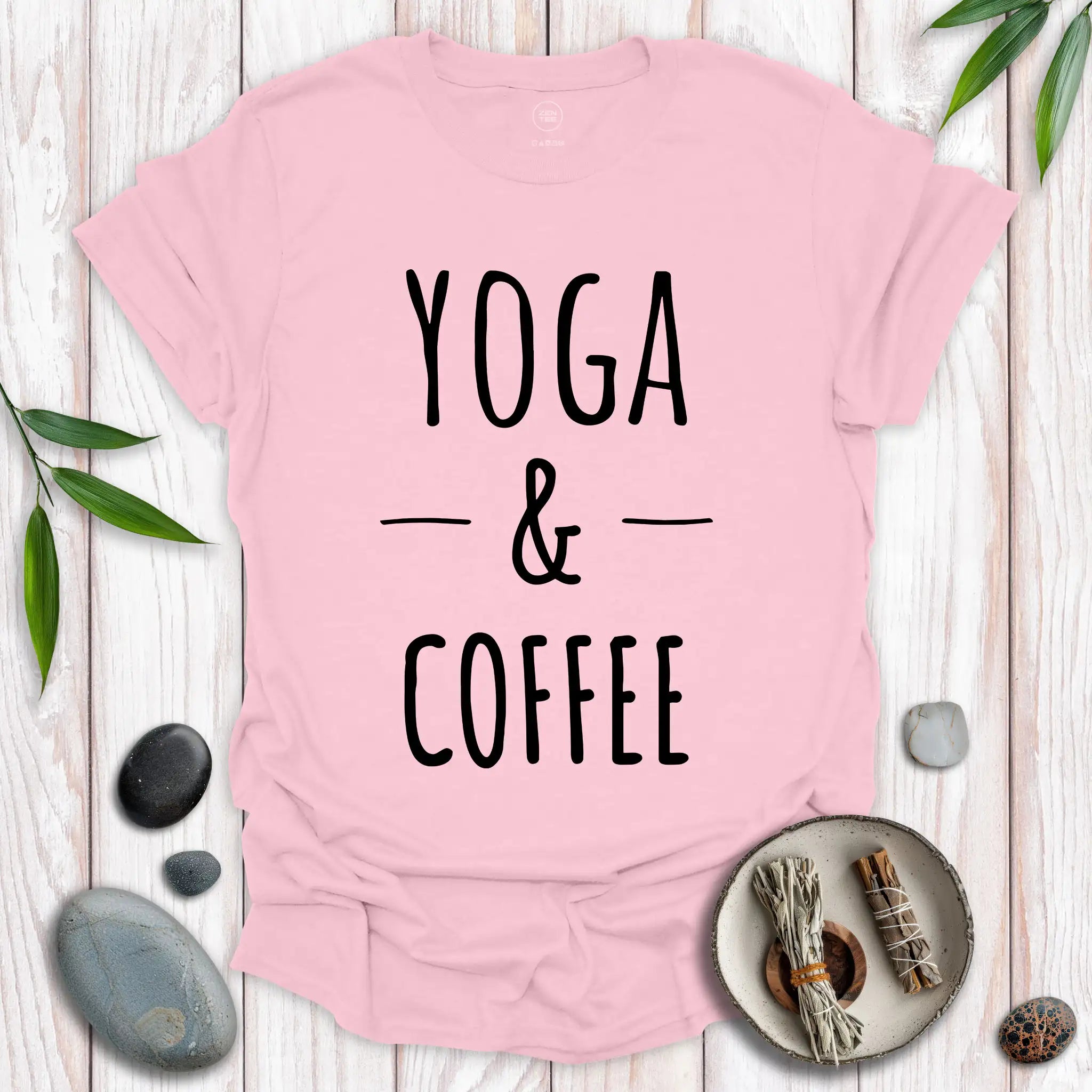 Yoga and Coffee No Frills T-Shirt