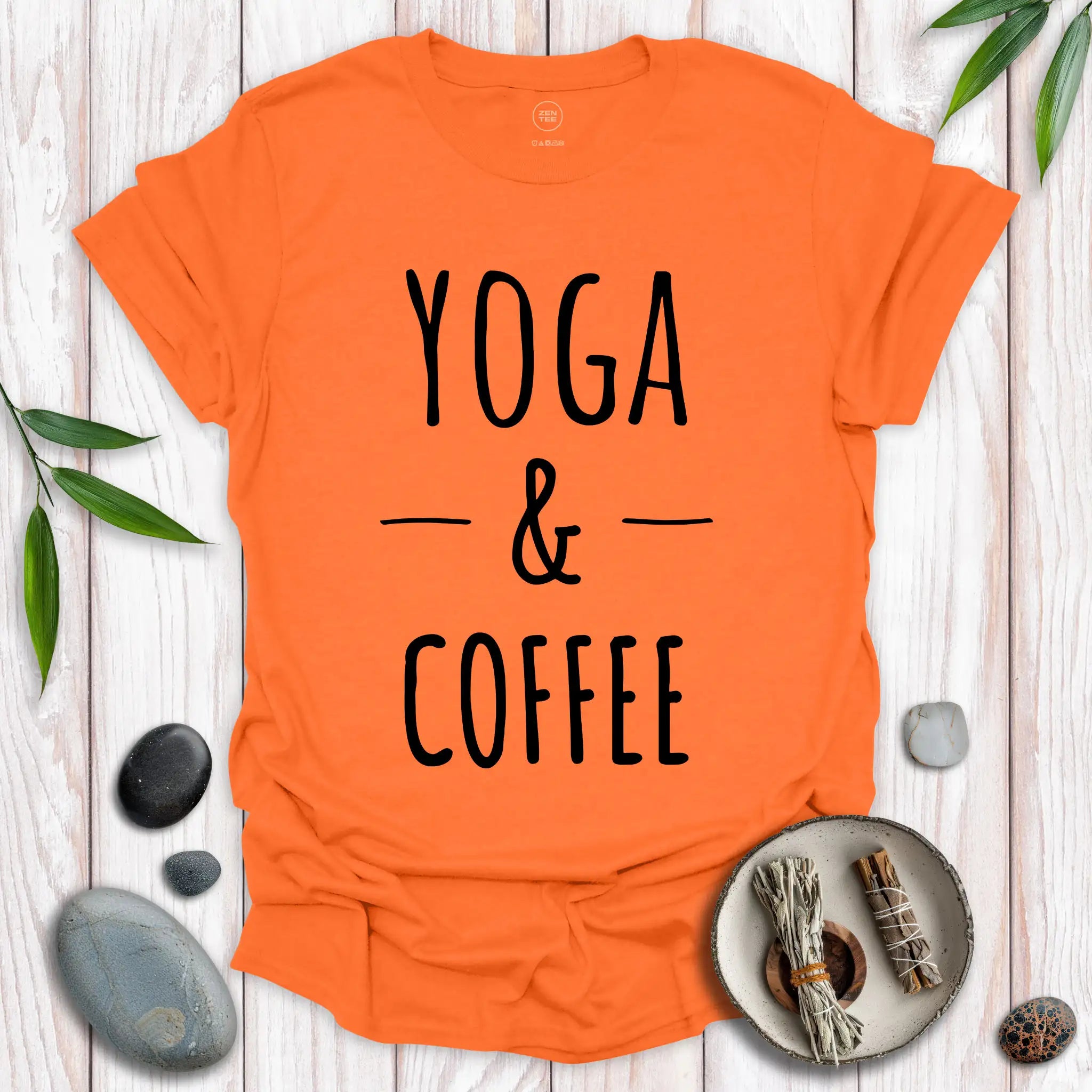 Yoga and Coffee No Frills T-Shirt