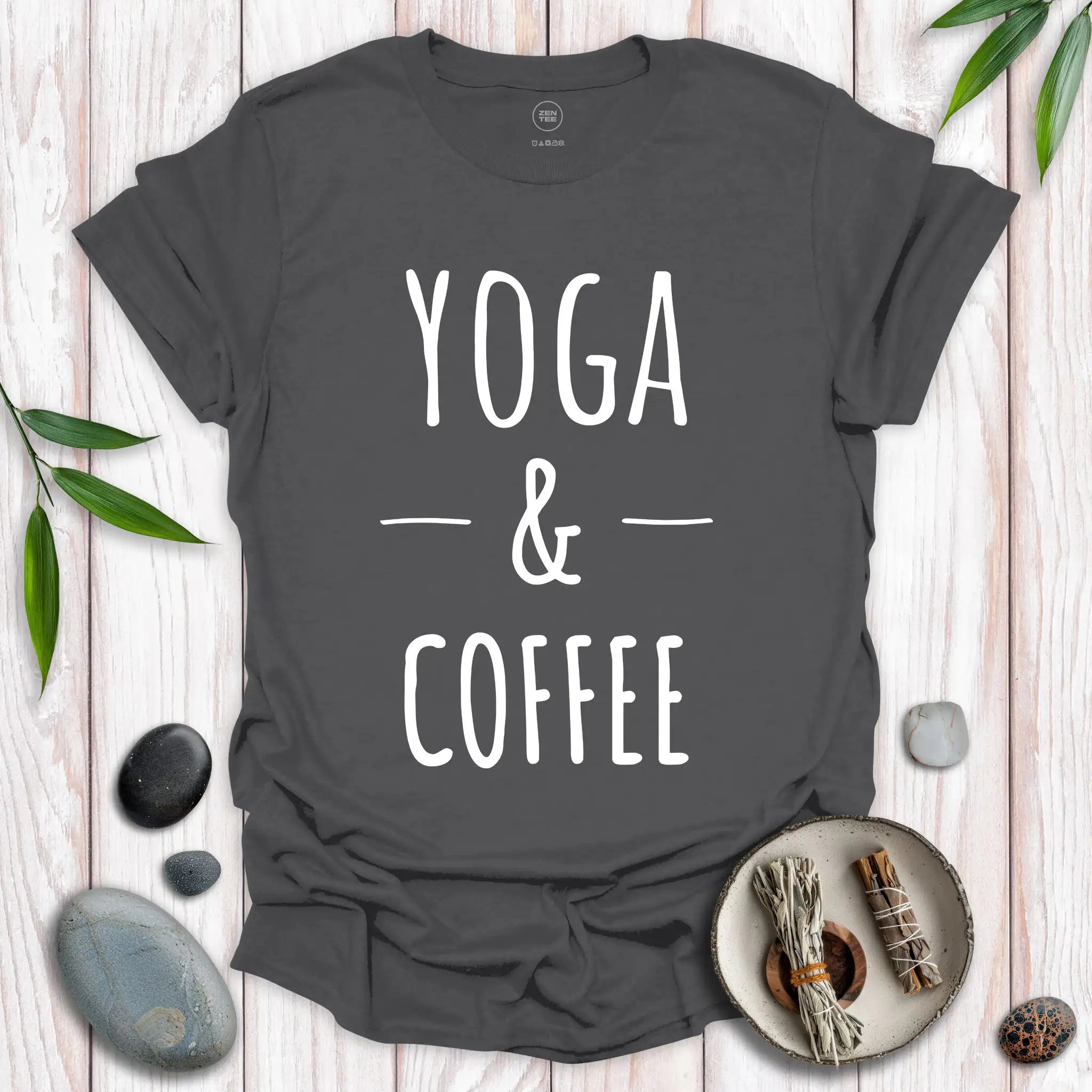 Yoga and Coffee No Frills T-Shirt