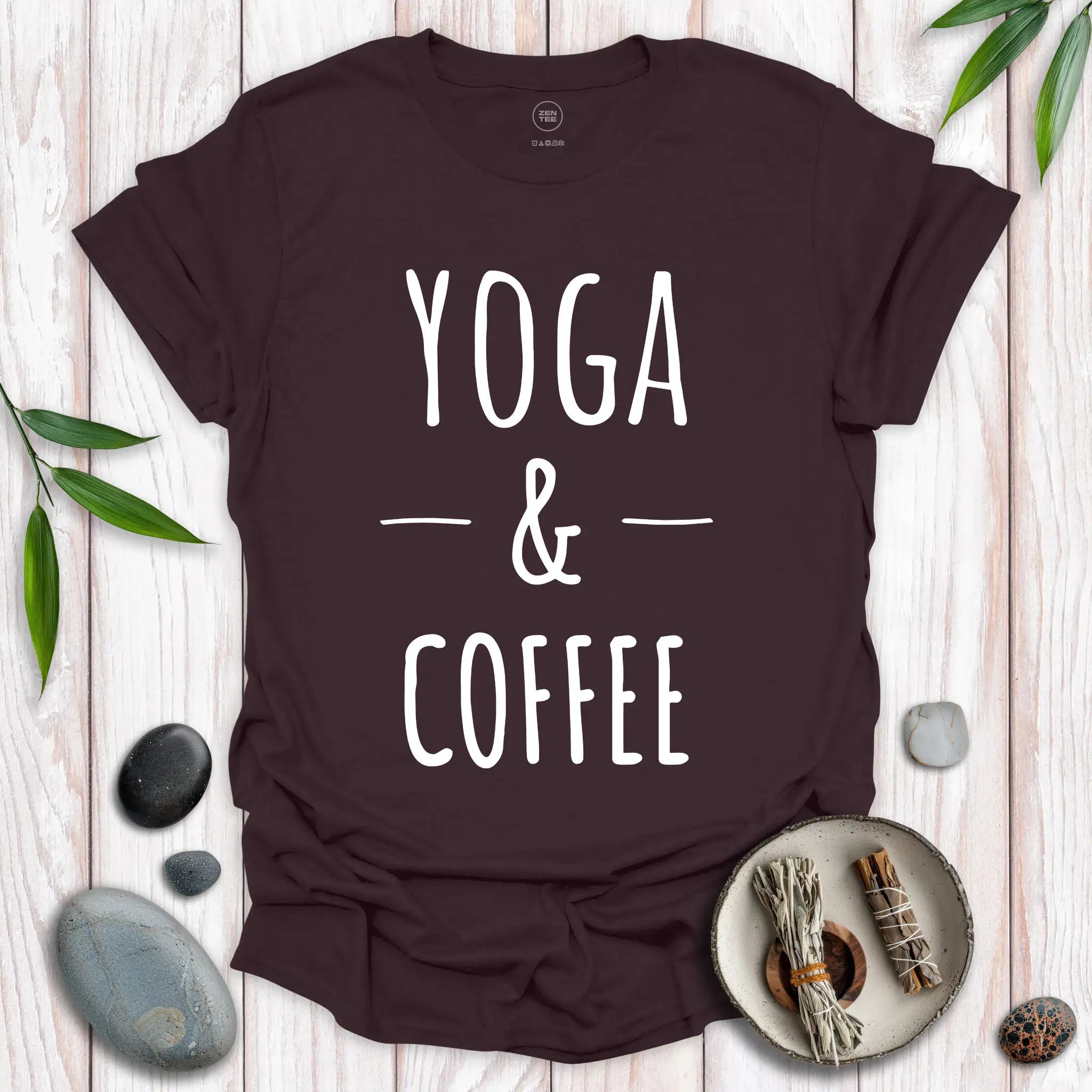 Yoga and Coffee No Frills T-Shirt