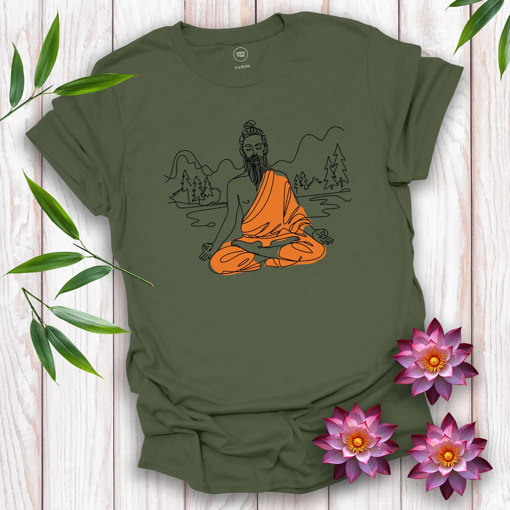 Yogi Line Art T-Shirt